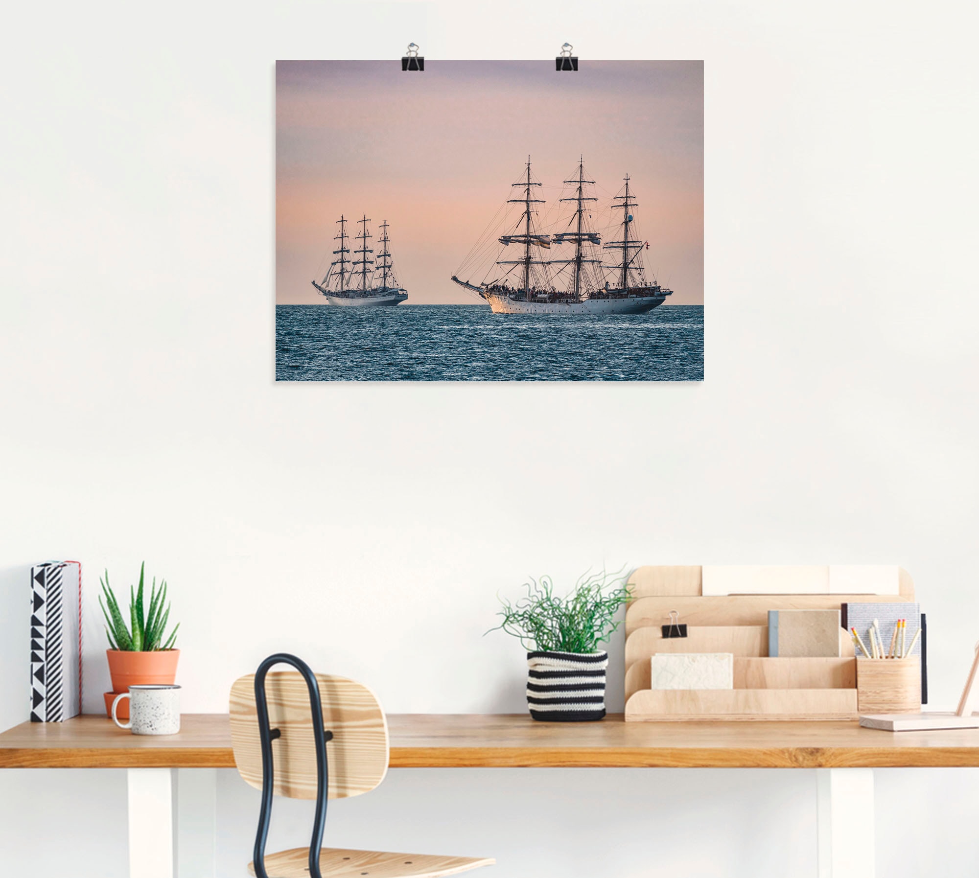 Artland Wandbild »Segelschiffe Hansesail in Rostock«, Boote & Schiffe, (1 St.), als Leinwandbild, Wandaufkleber oder Poster in versch. Größen