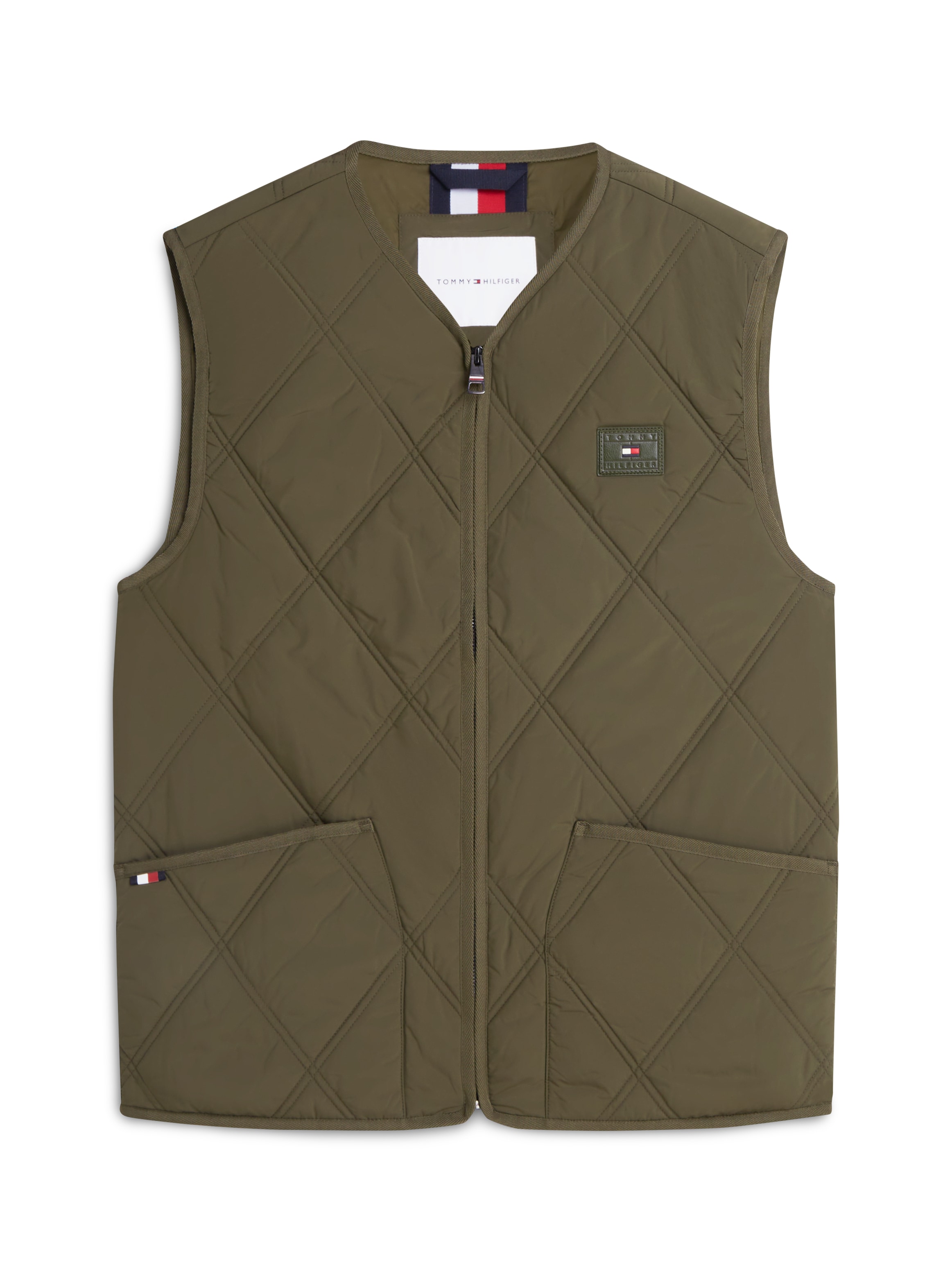 Tommy Hilfiger Steppweste »DIAMOND QUILT« mit Rautensteppung und Reißverschluss