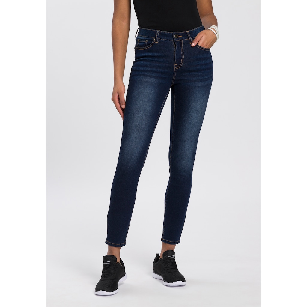 KangaROOS Slim-fit-Jeans »CROPPED HIGH WAIST SLIM FIT« NEUE KOLLEKTION