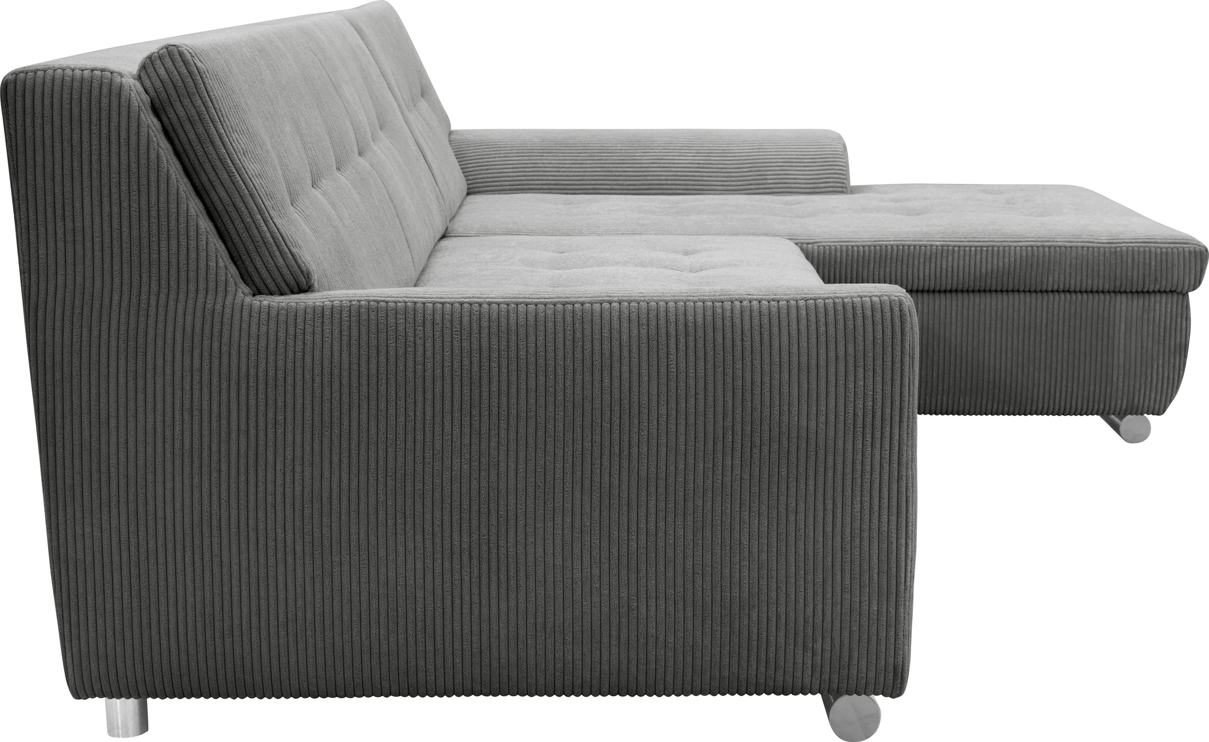 DOMO collection Ecksofa Treviso, wahlweise mit Bettfunktion, incl. Zierkissen