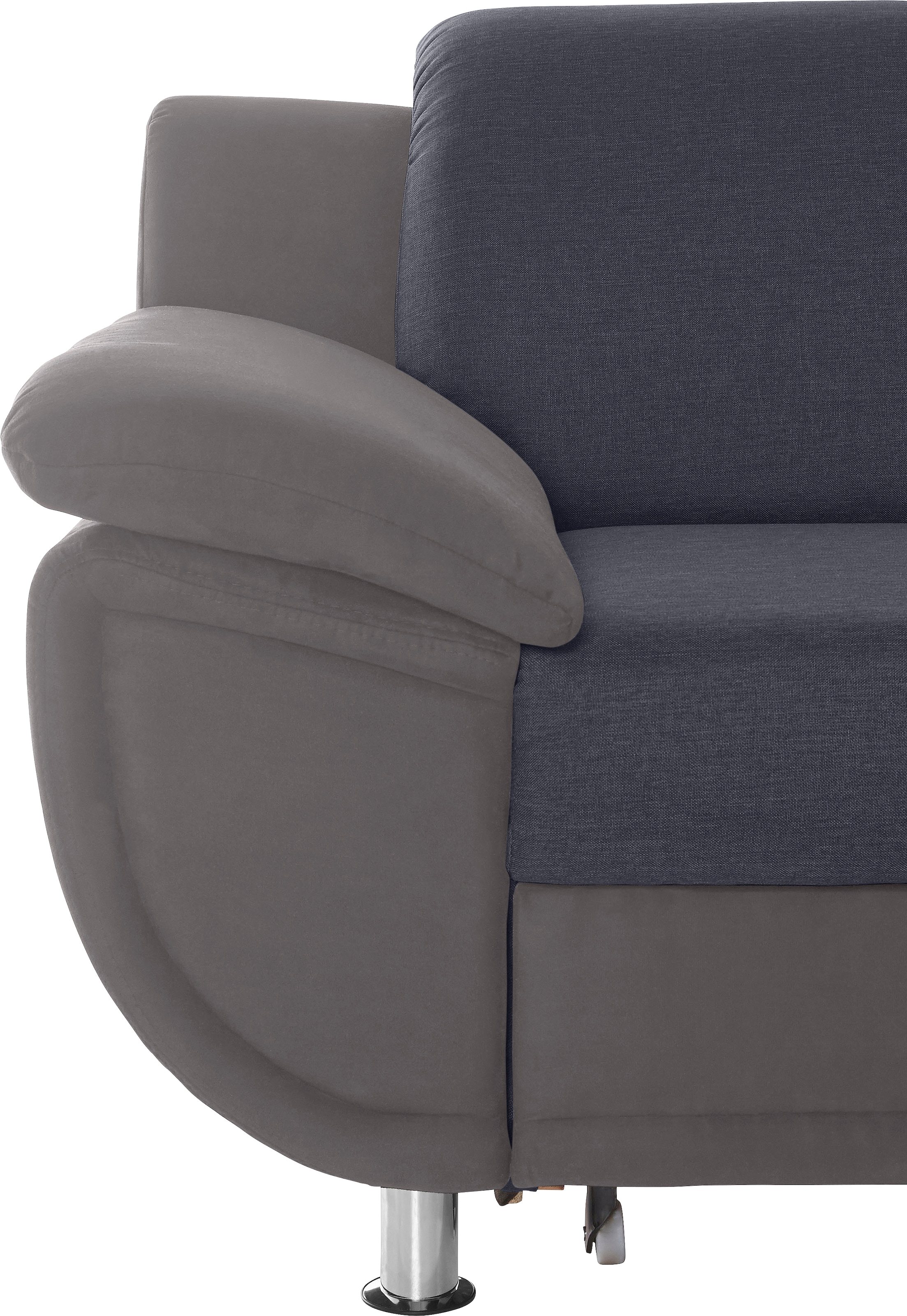 TRENDMANUFAKTUR Wohnlandschaft »Rondo 3, zeitlos und modern, im Materialmix, U-Form«, wahlweise für mehr Komfort mit Federkern, wahlweise mit Bettfunktion