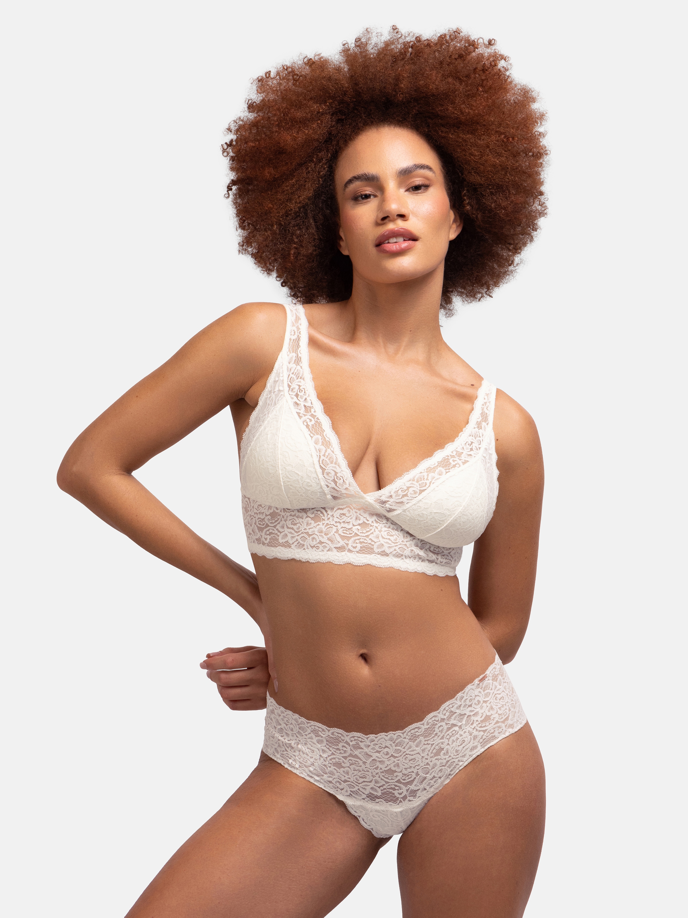 Dorina Bralette »Lana«, ohne Bügel, florale Spitze, breites Unterbrustband