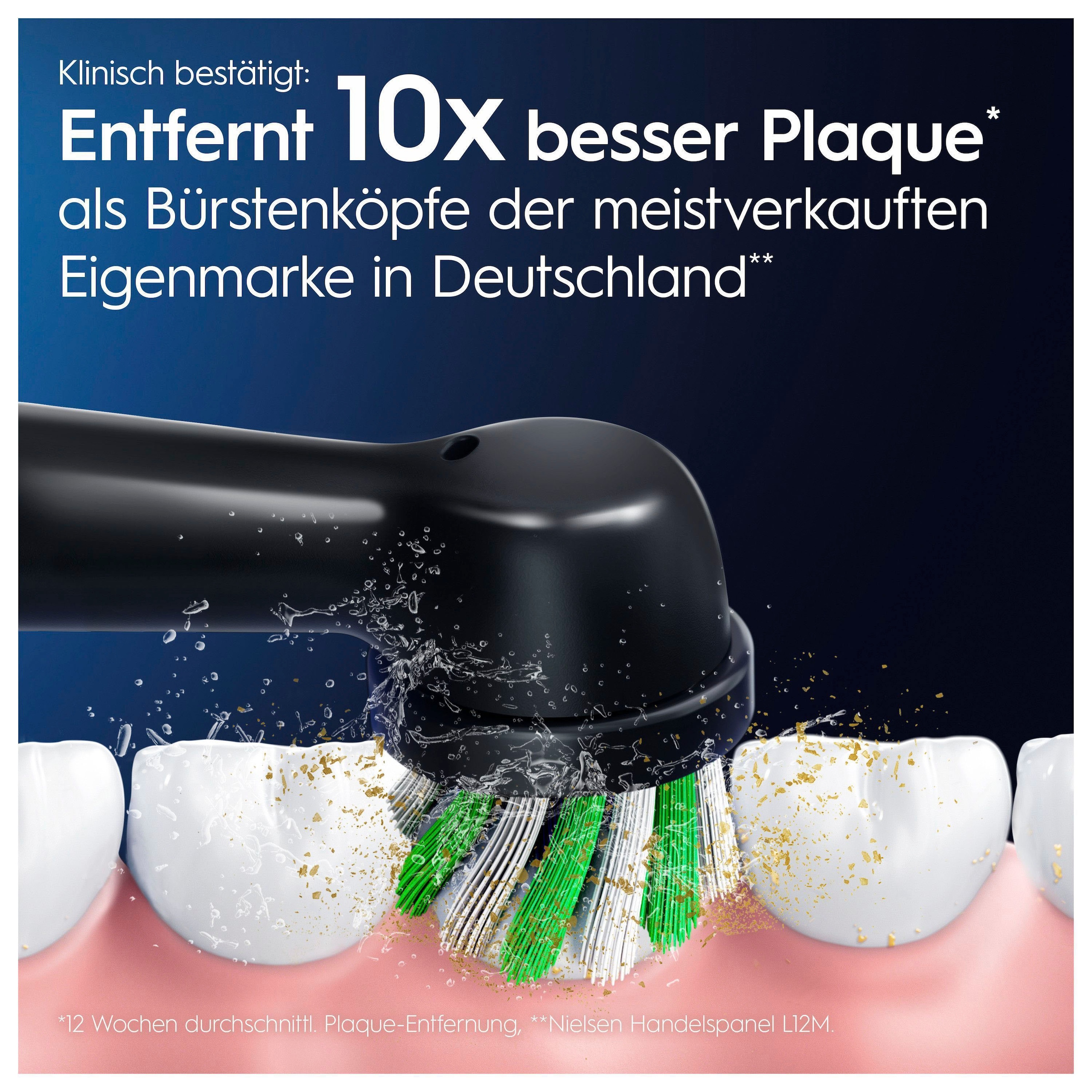 Oral-B Aufsteckbürsten »Pro CrossAction«, X-förmige Borsten