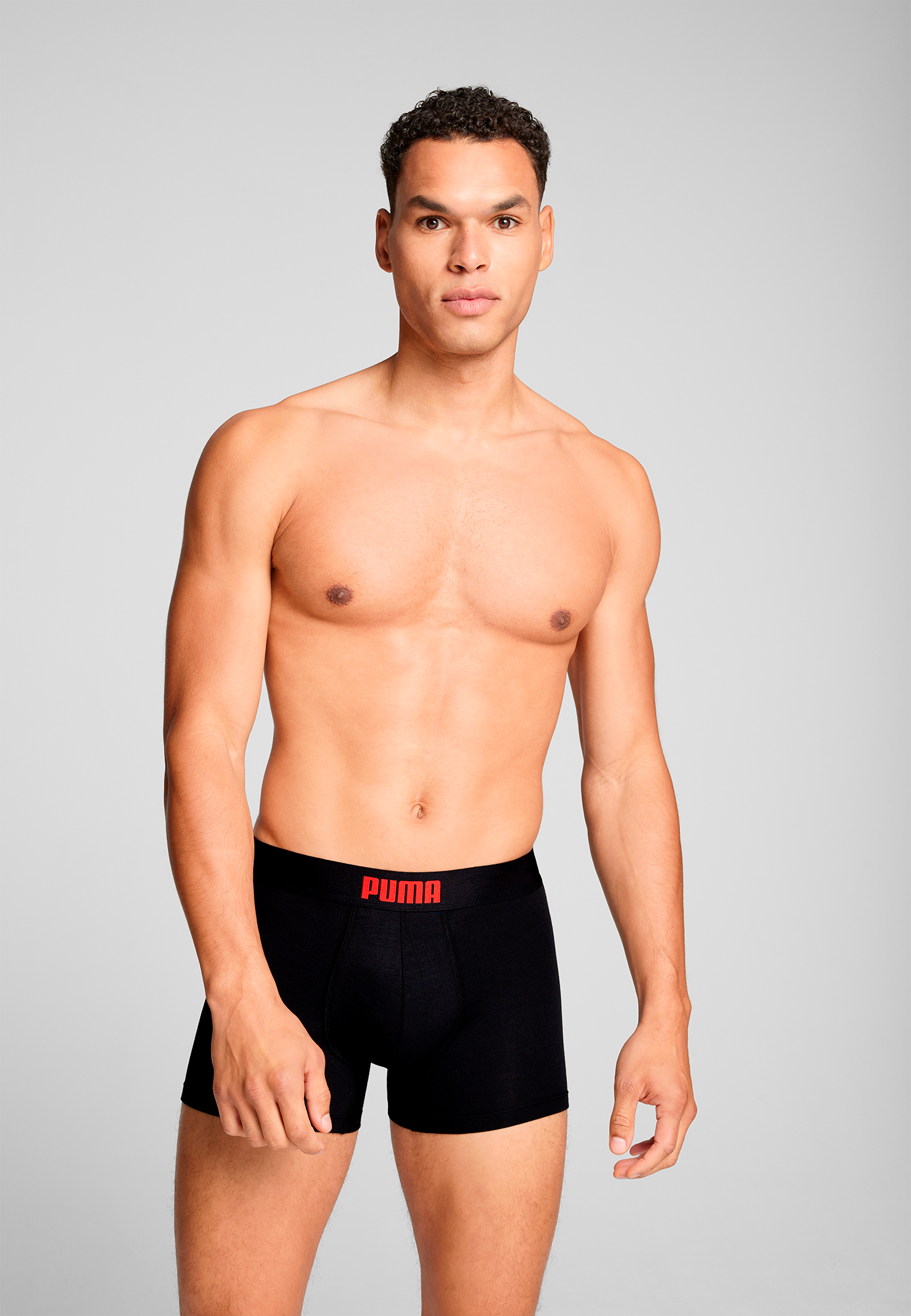 PUMA Boxershorts »PUMA MEN EVERYDAY PLACED LOGO BOXERS 2P« mit Logo Webbund