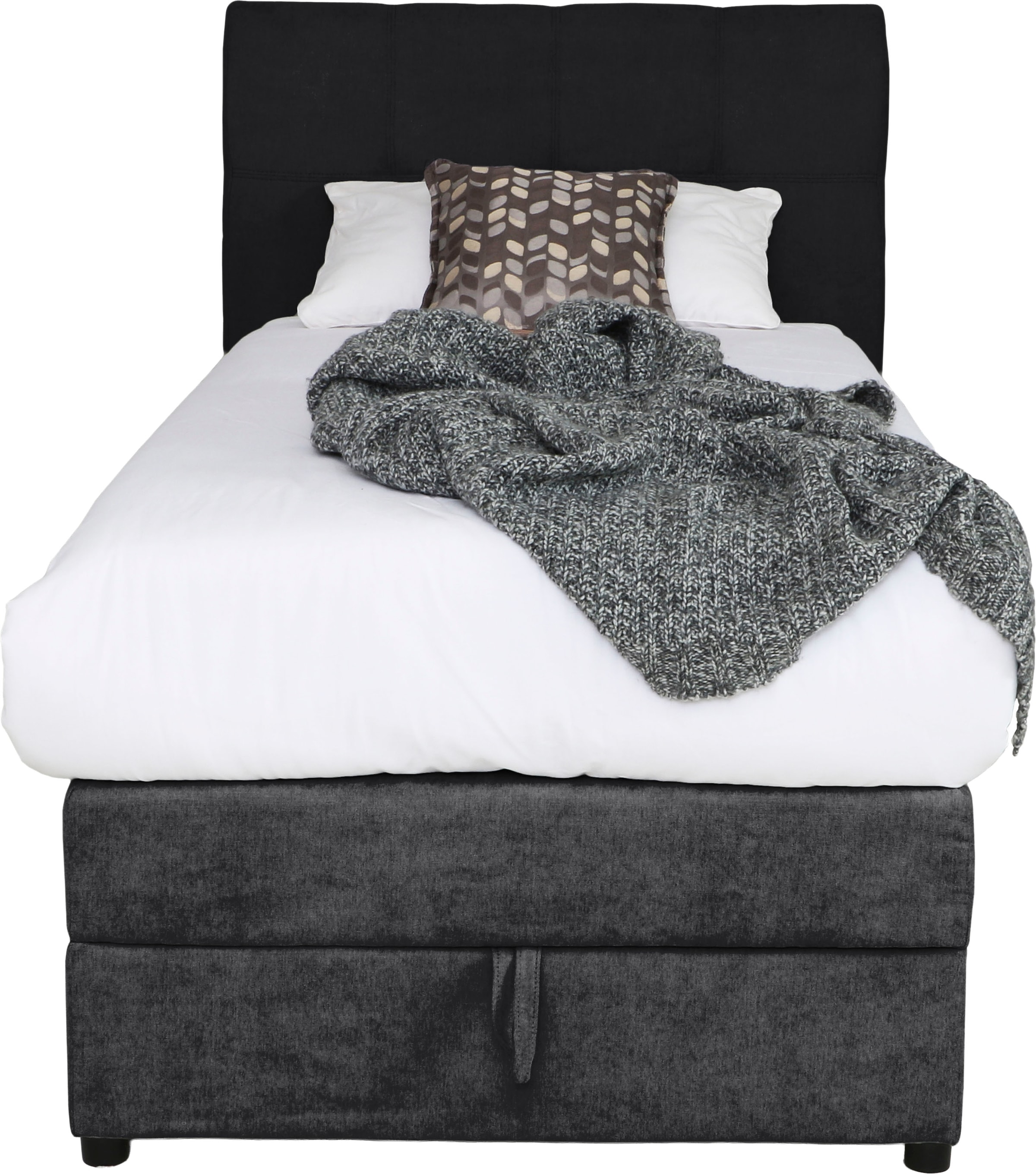 Home affaire Boxspringbett »Finja« besonders komfortable Liegehöhe, mit praktischem Bettkasten