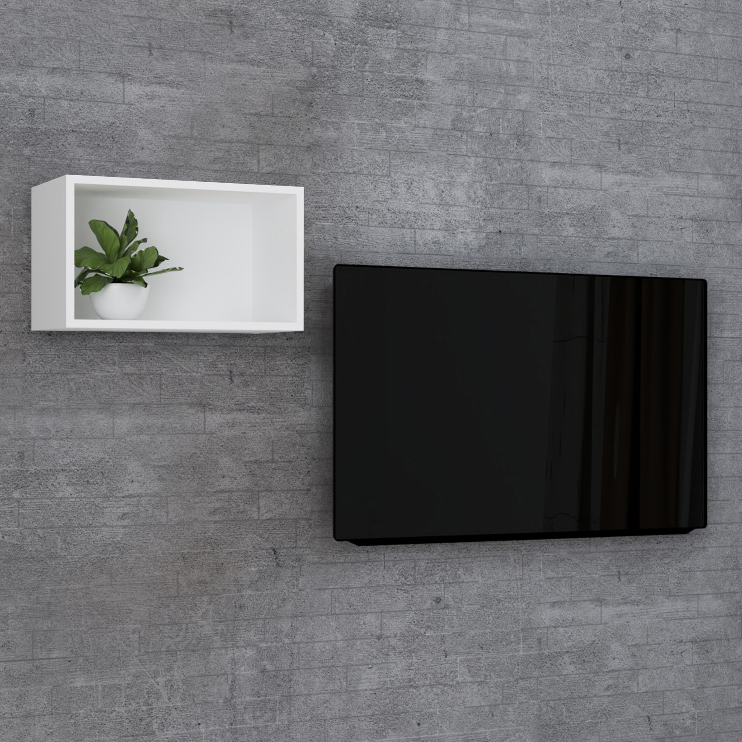 VCM Wandregal »Holz Wandregal Hängeregal Wandboard Regal Arila S«