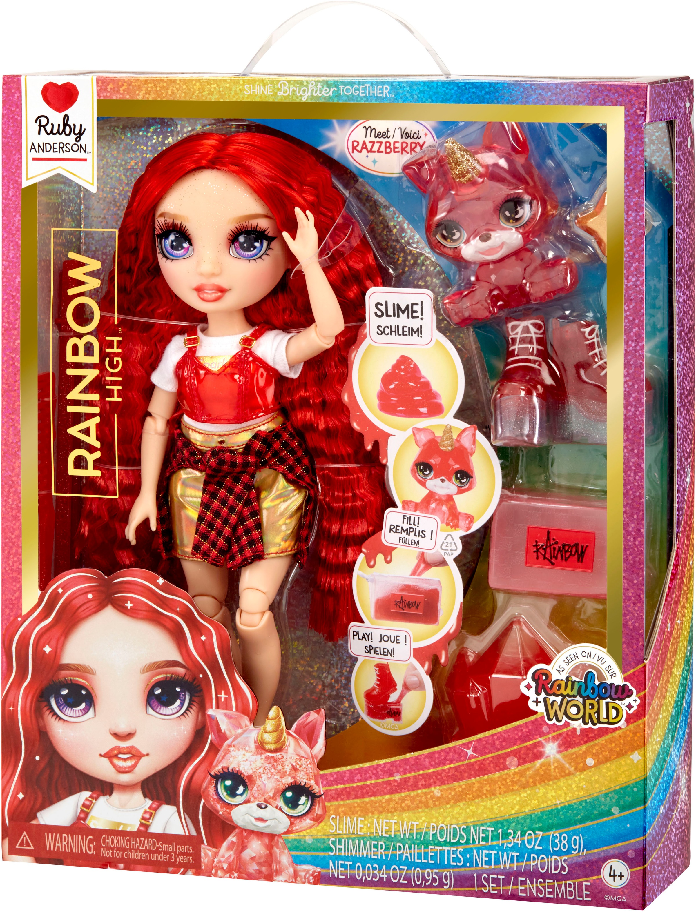 RAINBOW HIGH Anziehpuppe »Classic Rainbow Fashion Doll- Ruby (red)«