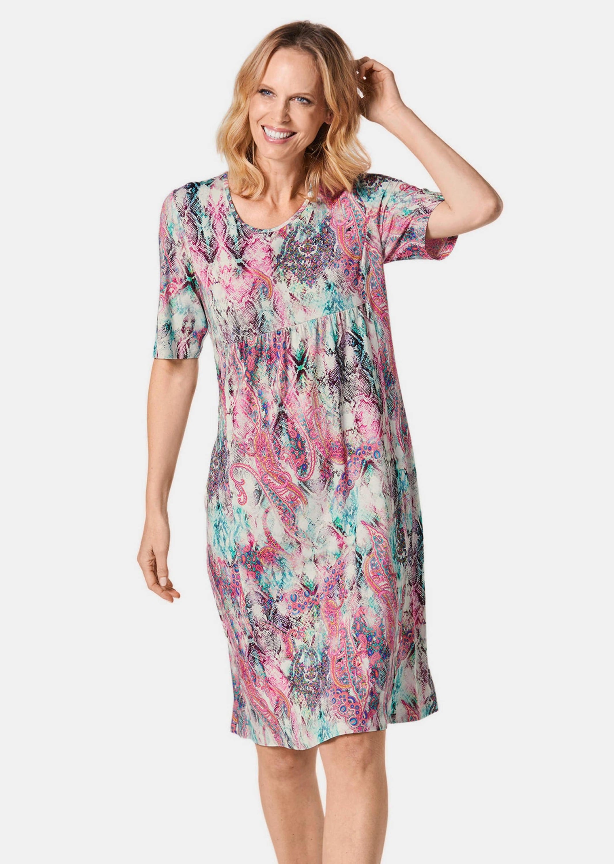 GOLDNER Jerseykleid »Elastisches Jerseykleid mit modischem Druck«