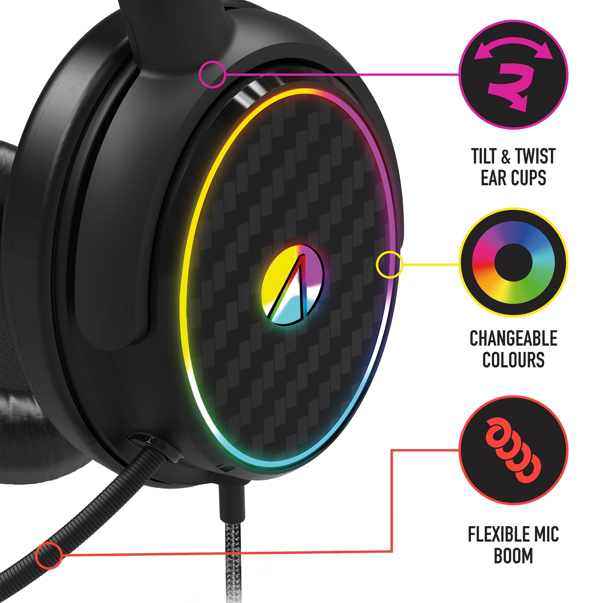 Stealth Gaming-Headset »Stereo Gaming Headset C6-100 mit LED Beleuchtung«, Plastikfreie Verpackung