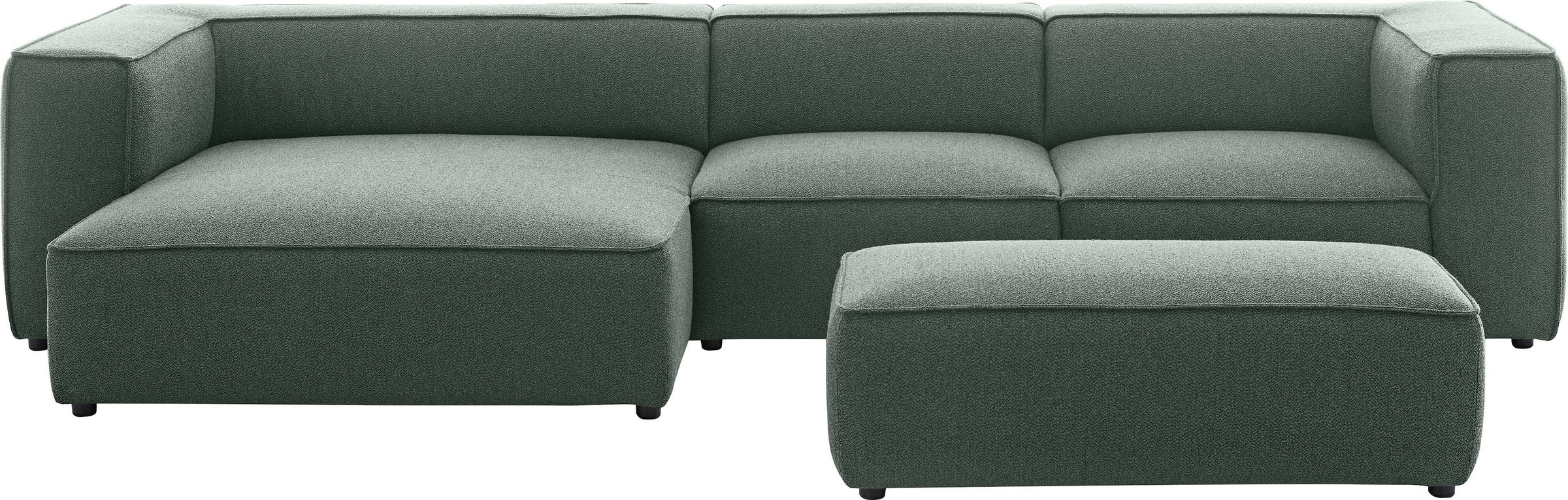 W.SCHILLIG Ecksofa »around-the-block«, mit eleganter Biese, mit Federkern, Breite 341 cm