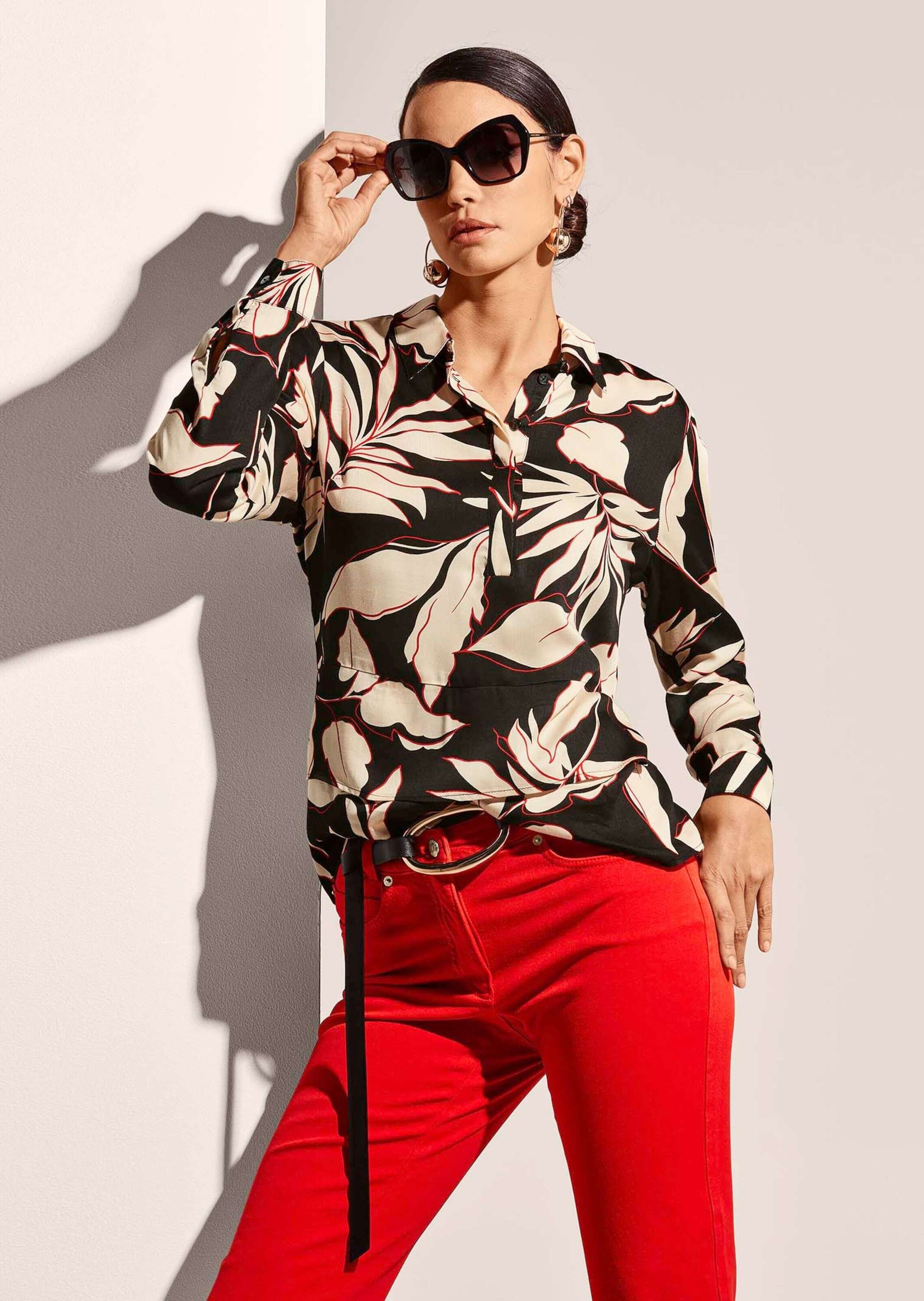 MADELEINE Hemdbluse »Bluse Bluse aus zarter Viskose mit Blütenprint«