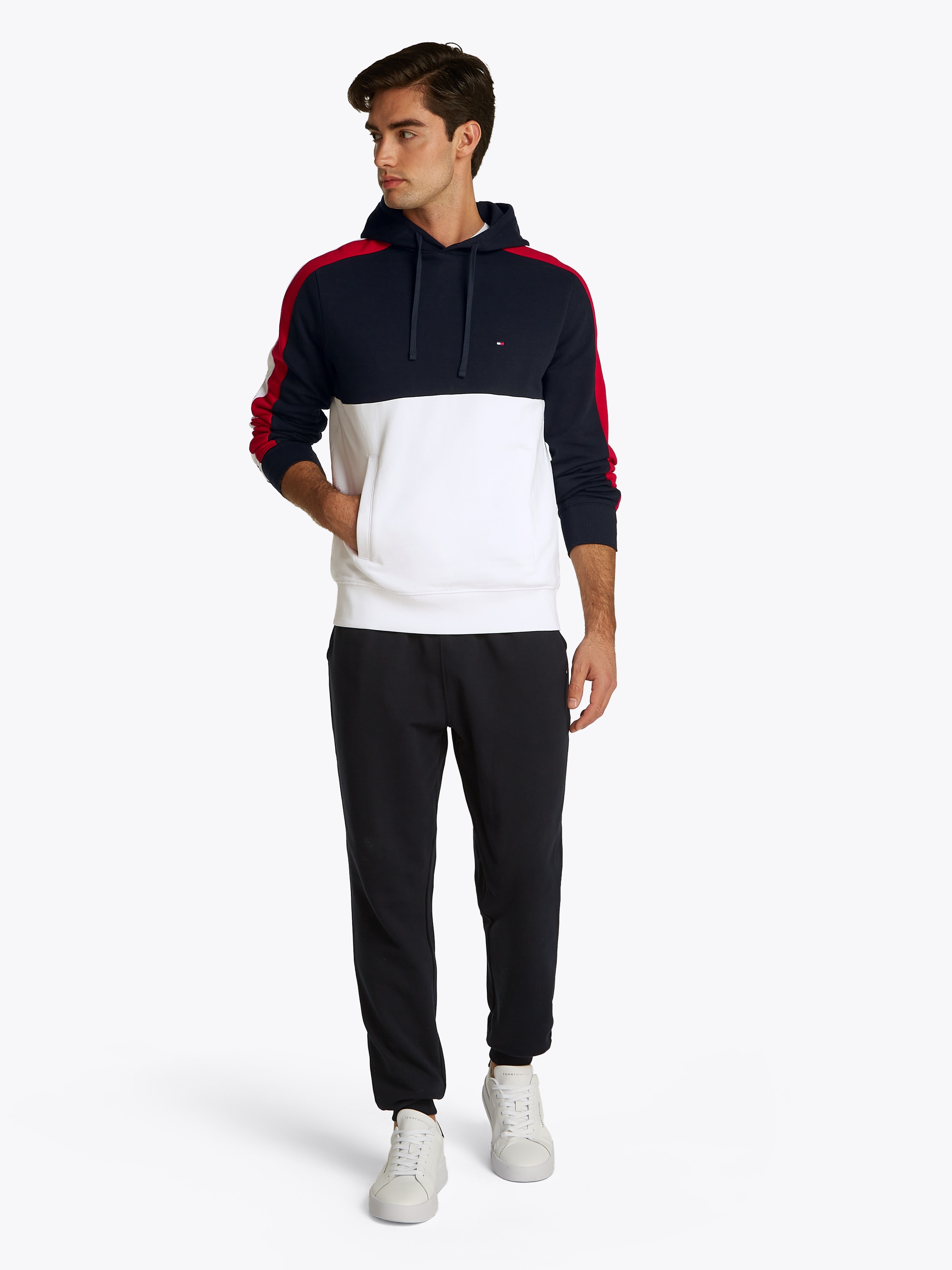 Tommy Hilfiger Hoodie »GLOBAL STRIPE BLOCK HOODIE«