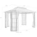 KONIFERA Pavillon »Borkum«, (Set), BxT: 300x360 cm