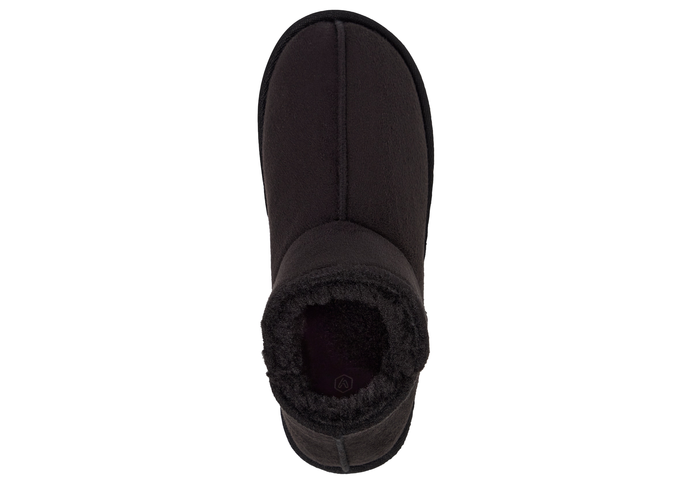 Apollo Hausschuh »LADIES HOME BOOTS SUEDE«, mit Logoprägung und kuscheligen, wärmenden Innenfutter