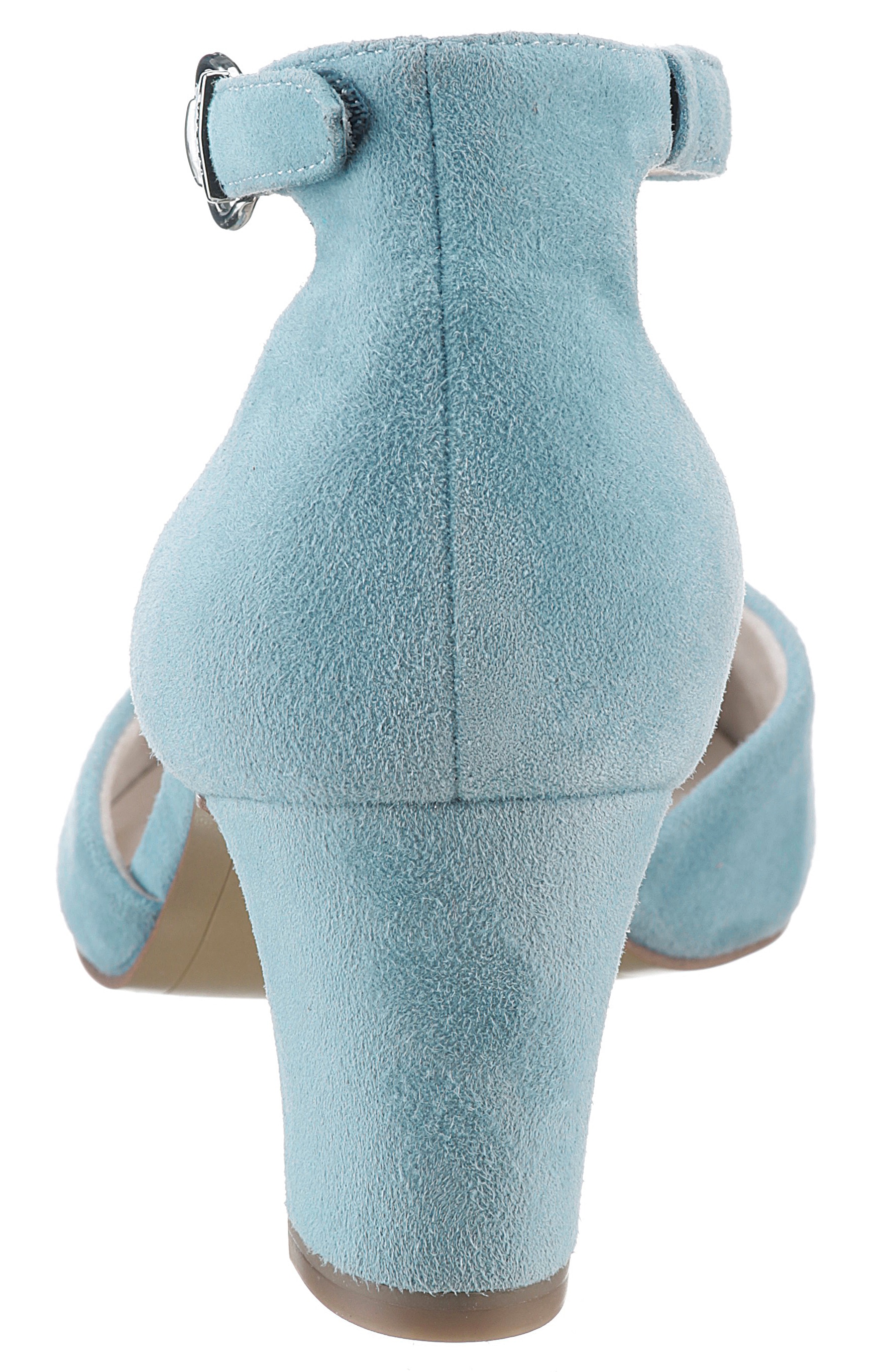 Tamaris Spangenpumps, Blockabsatz, gelenkoffener Abendschuh mit Fesselriemchen