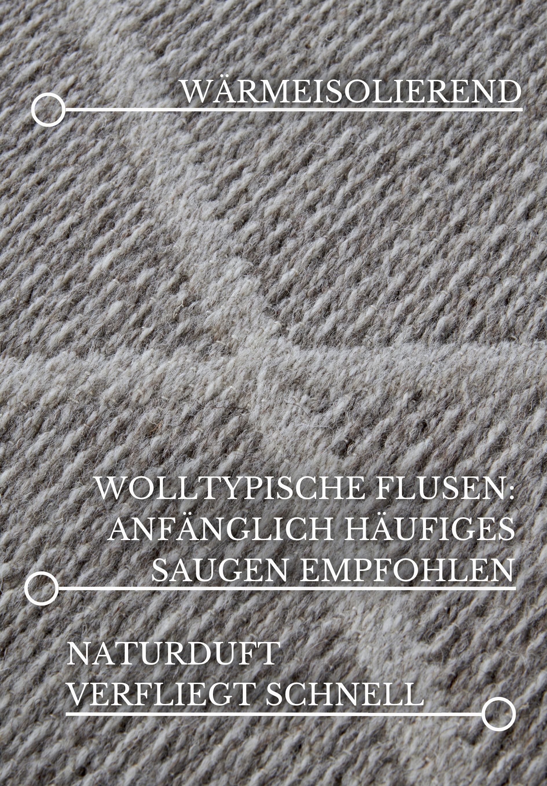 Villeroy & Boch Wollteppich »Maria«, rechteckig, 5 mm Höhe, Schurwolle, Wolle, Natur, Wohnzimmer, Schlafzimmer, Boho, Skandi