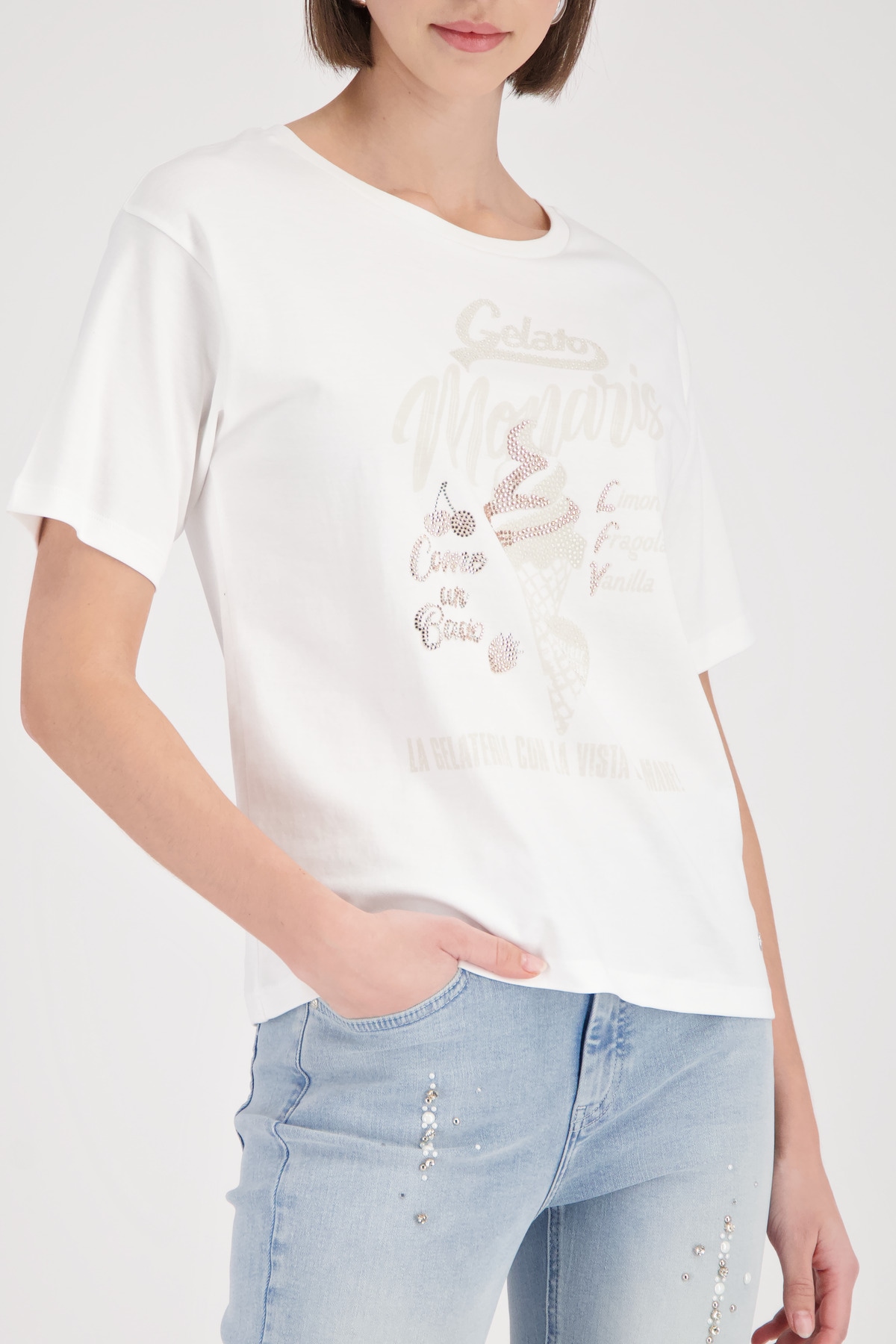 Monari T-Shirt »Shirt Ice Cream« Regular fit mit Gelato-Print