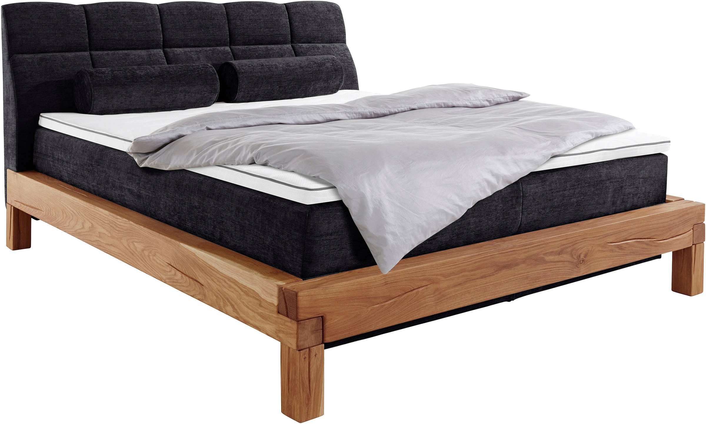 Home affaire Boxspringbett »Villads« Liegefläche: 180/200 cm, Inside-Boxspring-Unterbau, recycelte Stoffe