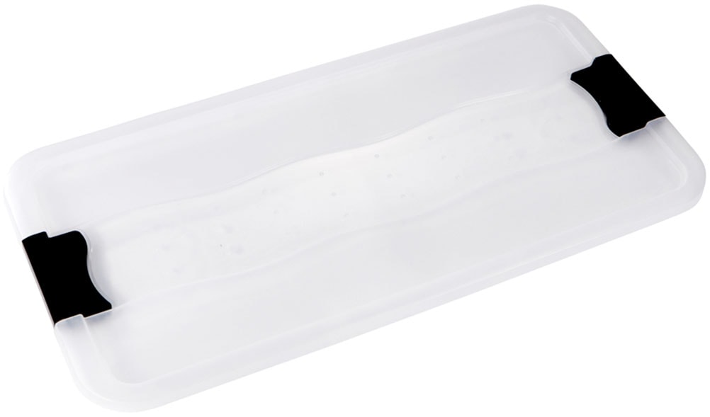 keeeper Aufbewahrungsbox »Konrad, Box mit Rollen, 2er Set, 33 L, 79,5 x 39,5 x 18 cm« durch Clips verschließbar, Griffe und Rollen am Boden