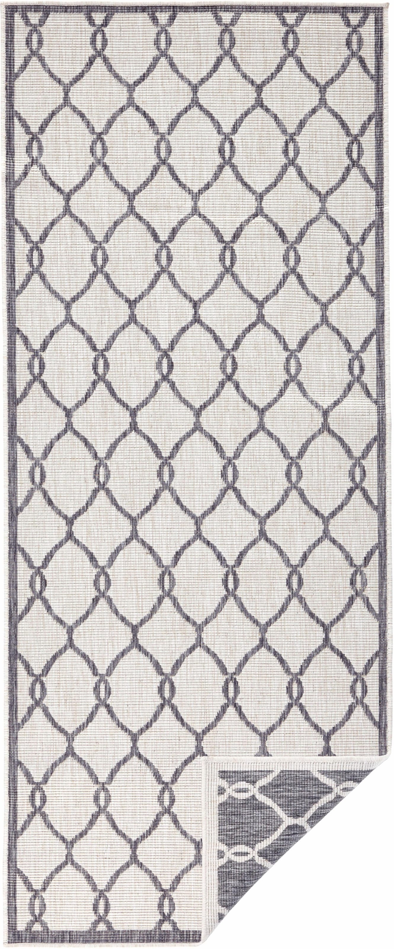 NORTHRUGS Läufer »Rimini«, rechteckig, 5 mm Höhe, In-und Outdoor geeignet, Robust, Pflegeleicht, Flachgewebe, Wendbar
