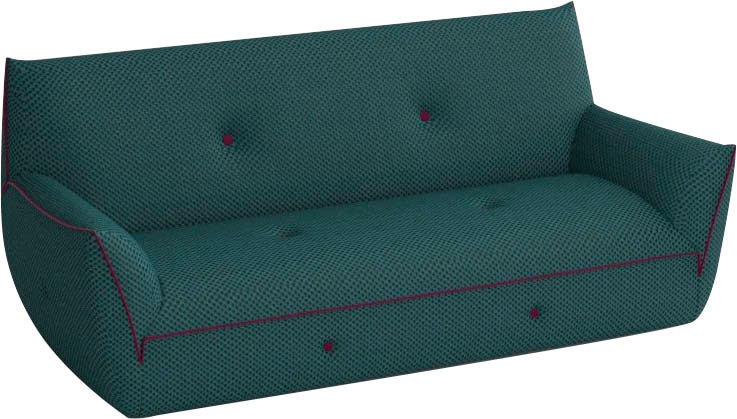 Egoitaliano 2,5-Sitzer »Yuki, extravagantes Design und höchster Sitzkomfort, tolle Details« Solitärmöbel, mit bioelasatische MIcrofaser BOUNCE bezogen