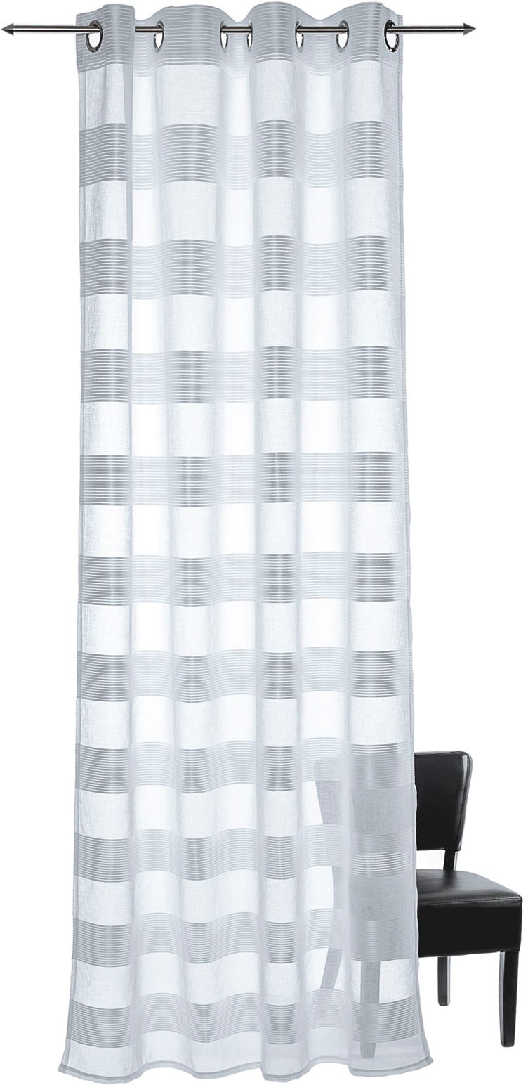 decolife Vorhang »Ella«, (1 St.), HxB: 245x135, Ösen-Vorhang mit  Querstreifen | Fertiggardinen