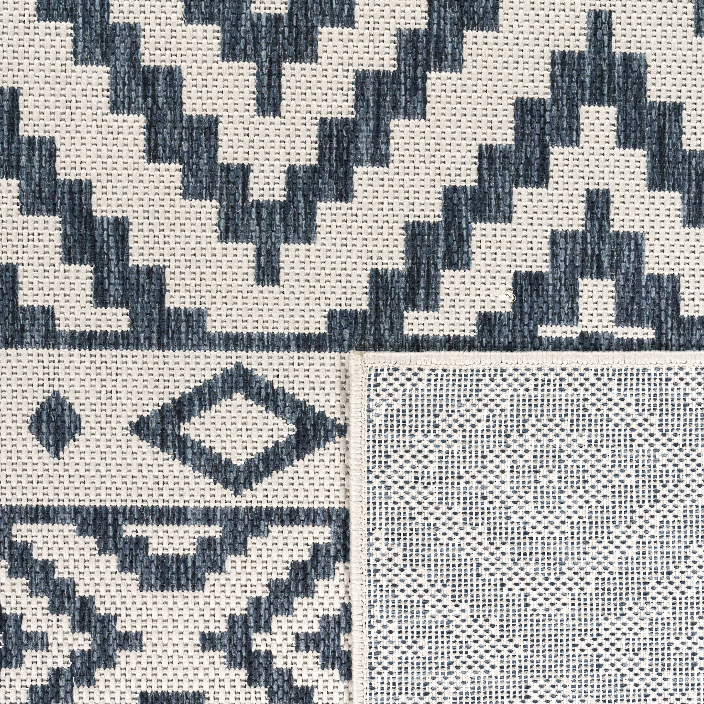 Paco Home Läufer »Coco 201«, rechteckig, 4 mm Höhe, Teppich-Läufer, Flachgewebe, Rauten Design, In- und Outdoor geeignet