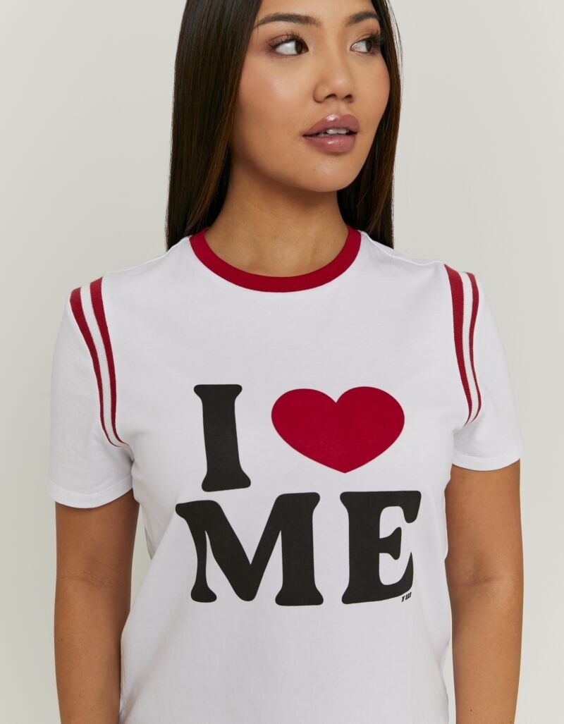 Tally Weijl T-Shirt »STSCOORCUN2« Baumwolle , Statement-Shirt mit Rundhals-Ausschnitt und Druck