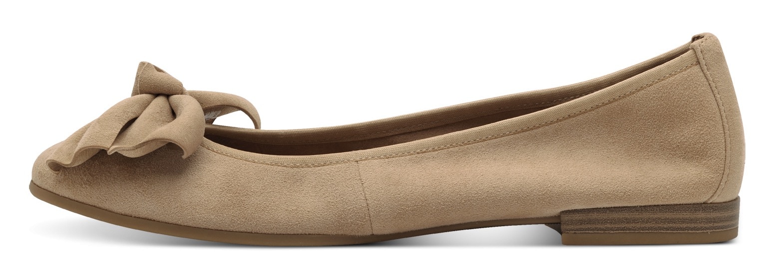 Tamaris Ballerina, Blockabsatz, Businessschuh, Schlupfschuh hat eine schmale Form