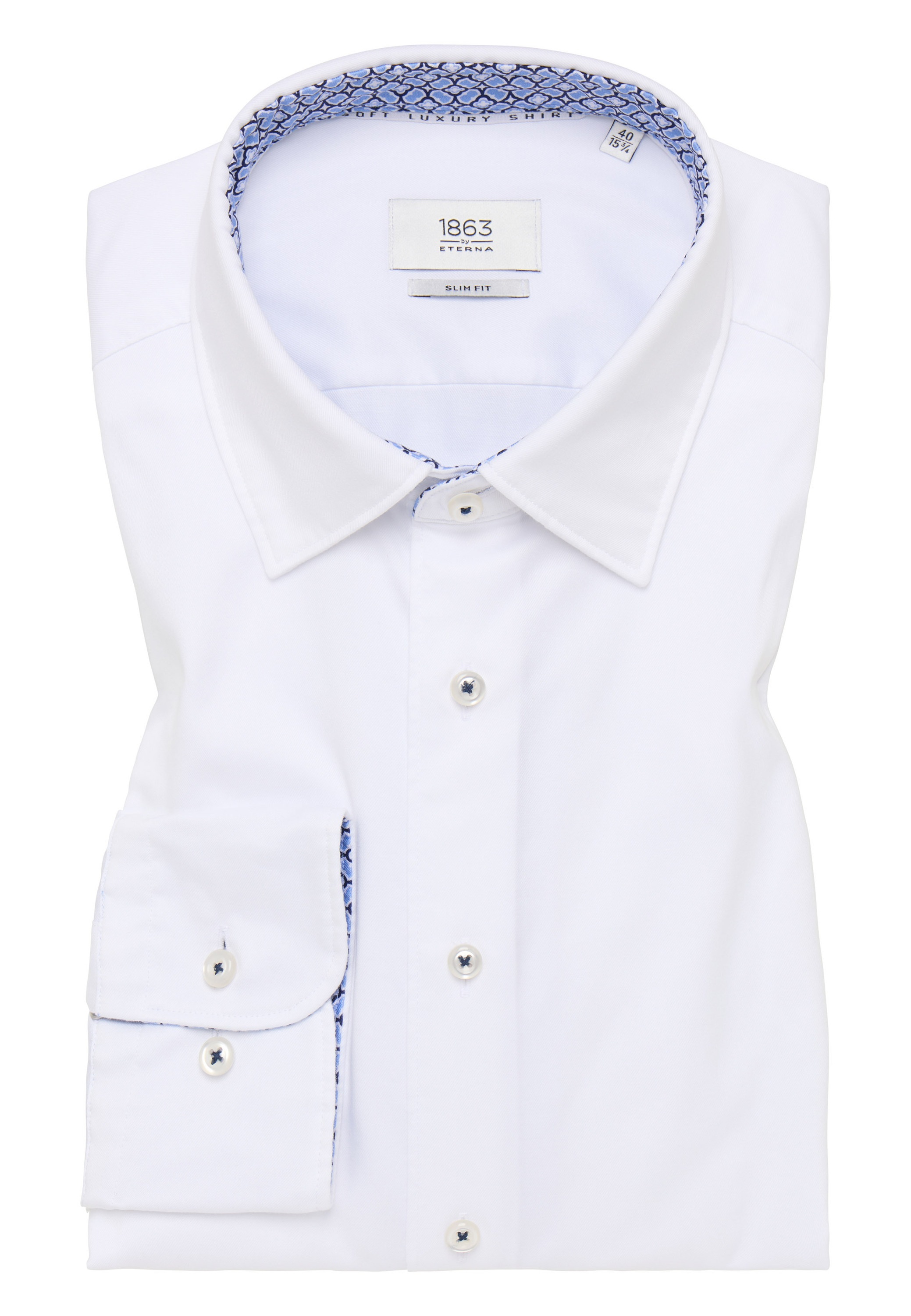 Eterna Langarmhemd »SLIM FIT«, EASY IRON (bügelleicht)
