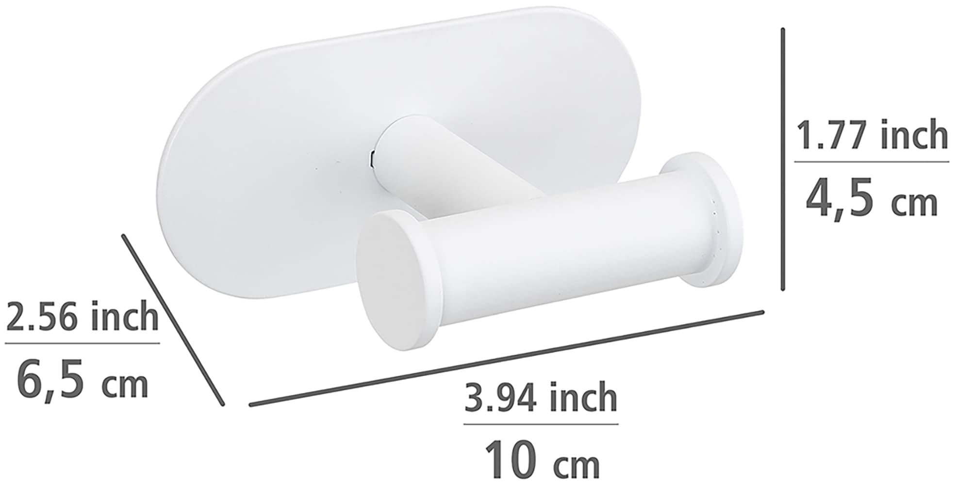 WENKO Doppelhaken »Turbo-Loc® Modell Duo Orea« aus Edelstahl für Handtücher, Befestigen ohne Bohren