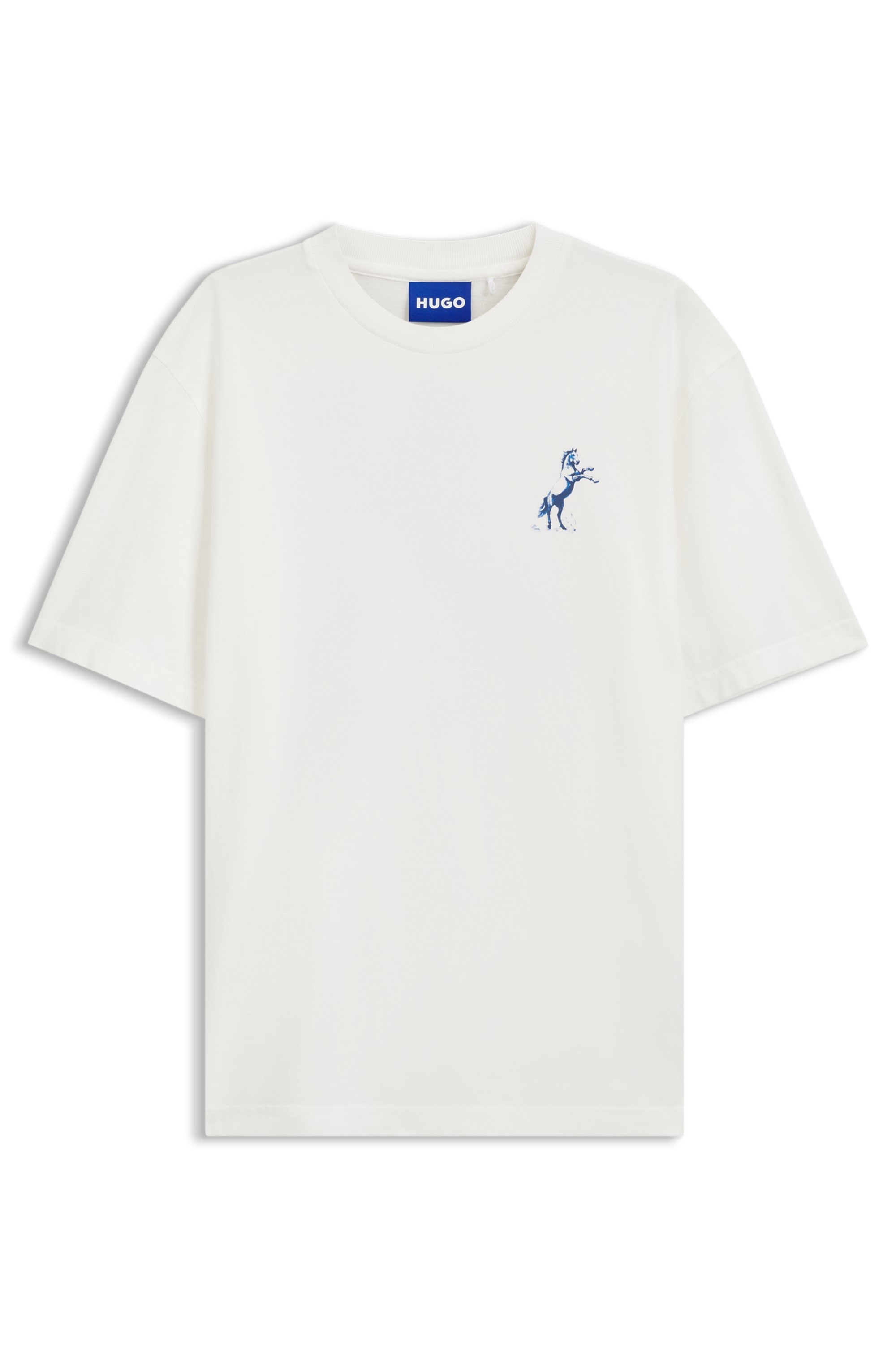 HUGO T-Shirt »Noxwash« Rundhalsausschnitt, Regular Fit, reine Baumwolle