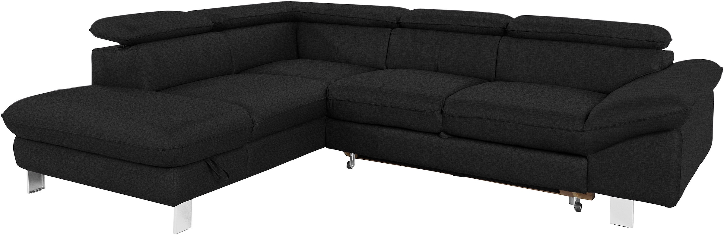 COTTA Ecksofa »Driver L-Form«, mit Kopfteilverstellung, wahlweise mit Bettfunktion & Bettkasten