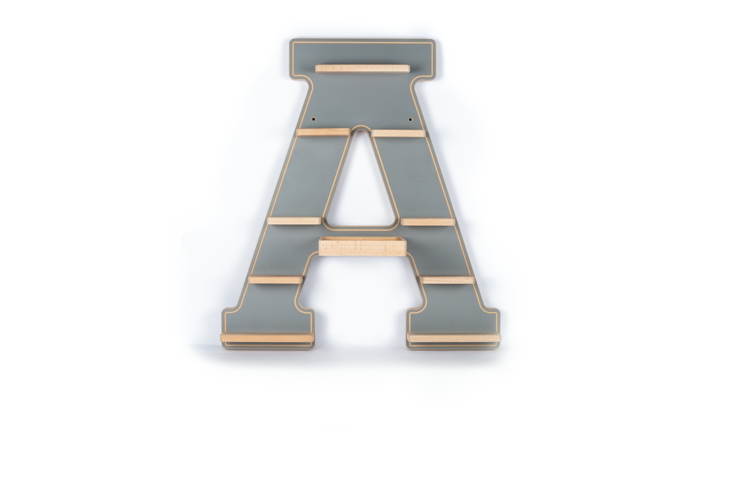 Boarti Wandregal »Holz Regal Buchstabe A für Toniebox Tonies Figuren« 1 Stk. tlg.