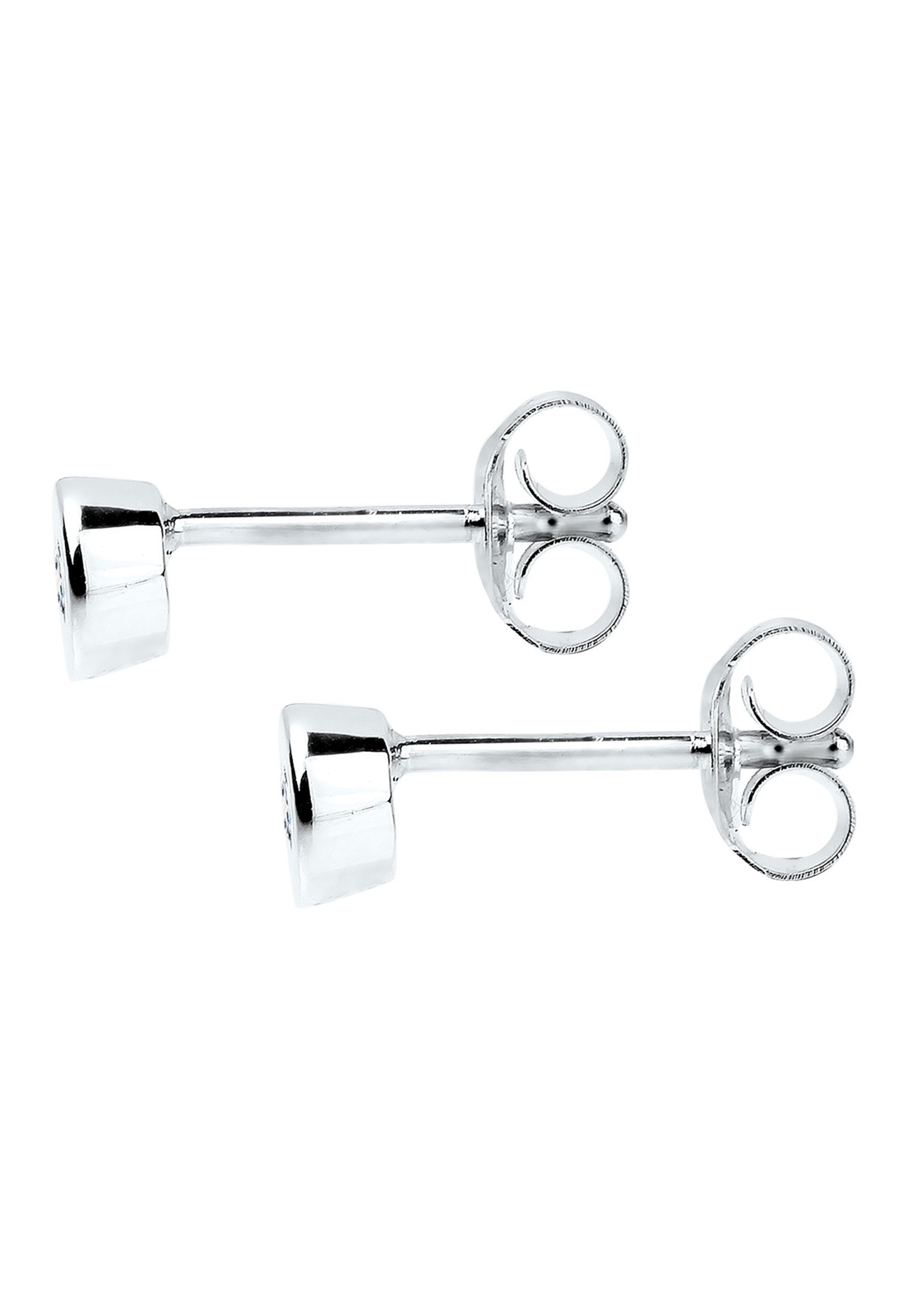 Elli DIAMONDS Paar Ohrstecker »Ohrringe Ohrstecker Kreis Diamant Weiß Brillantschliff (0.06 ct) 925 Sterling Silber«