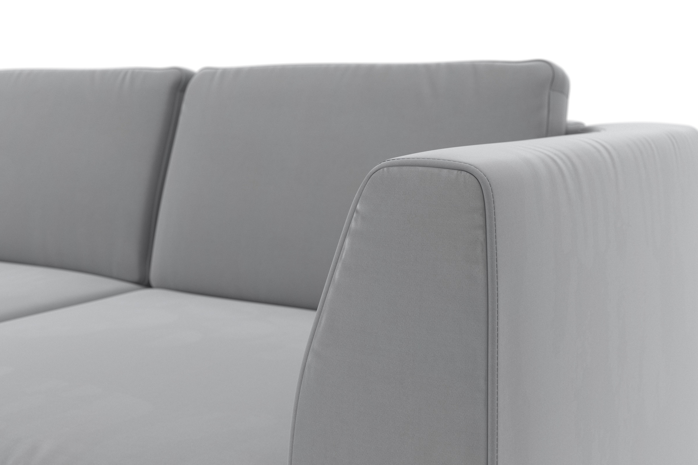 sit&more Ecksofa »Olsen L-Form«, inklusive Sitztiefenverstellung, wahlweise mit Bettfunktion, 15cm hoch