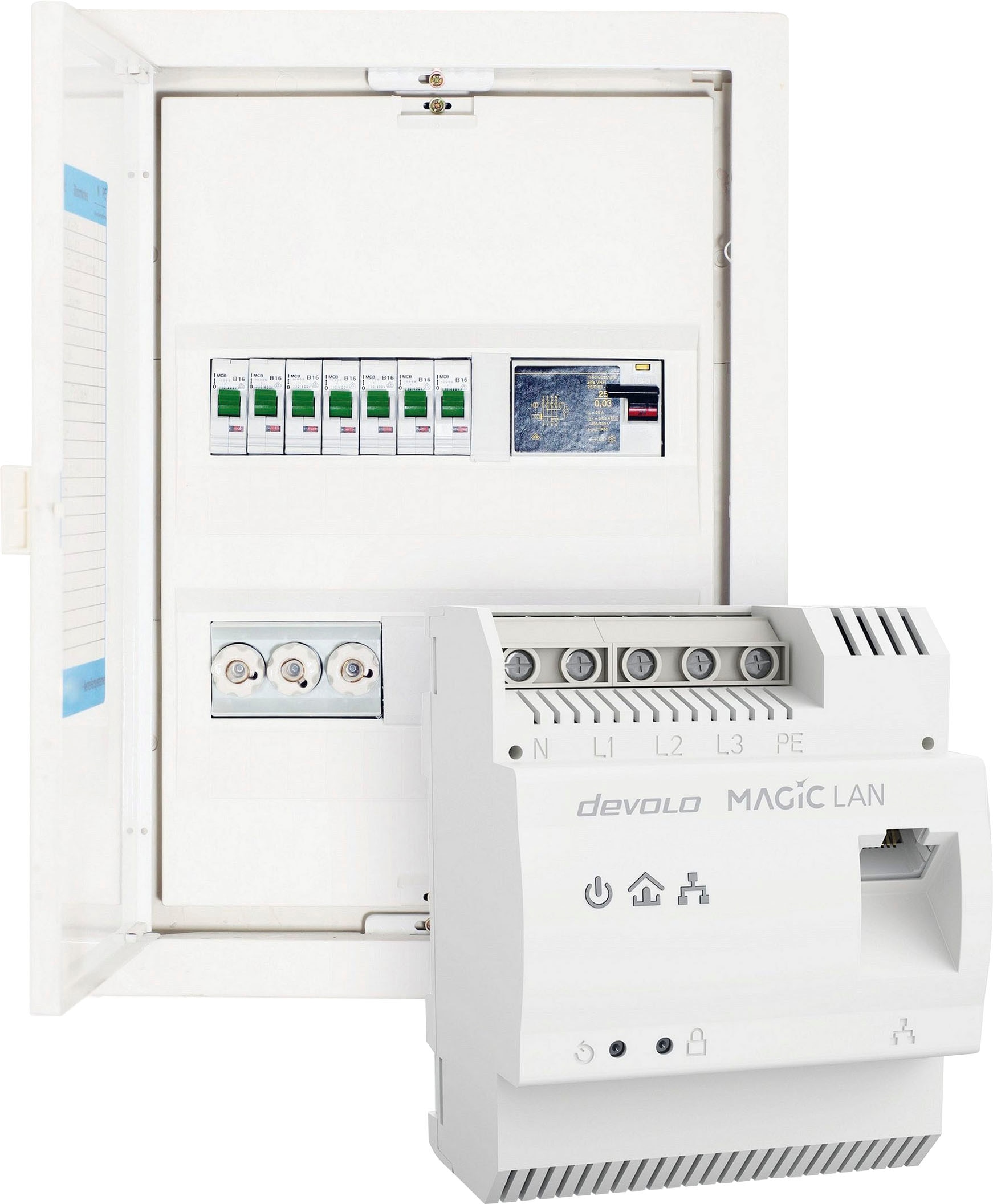 DEVOLO Netzwerk-Adapter »Magic 2 LAN DINrail, Powerline Hutschienenadapter«