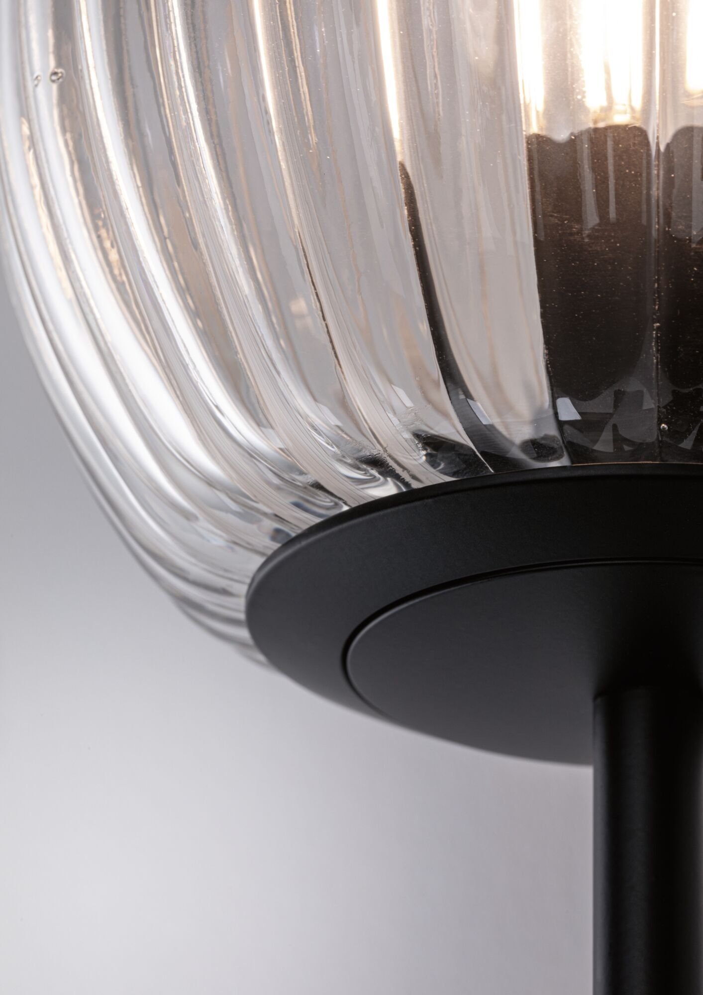 Paulmann Wandleuchte »Ruya IP44 E14 230V max. 20W Glas, Schwarz matt«, 1 flammig, Leuchtmittel E14 | ohne Leuchtmittel