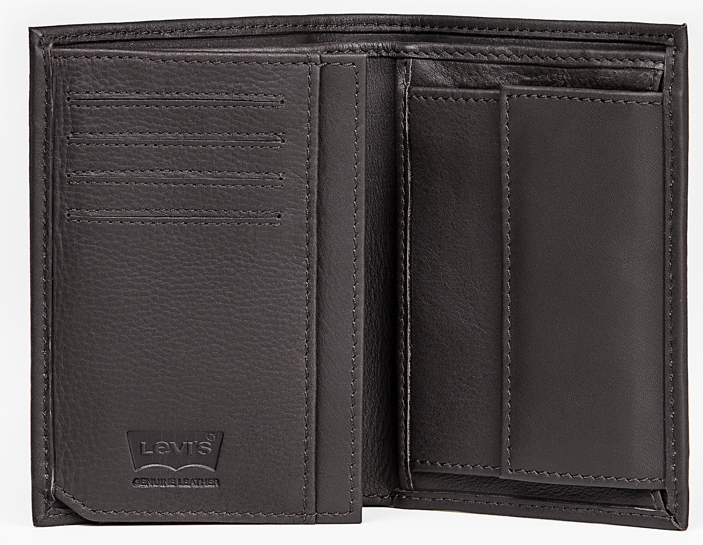 Levi's® Geldbörse »VINTAGE TWO HORSE VERTICAL COIN WALLET«, mit schöner Prägung Herrenbörse Portemonnaie Leder