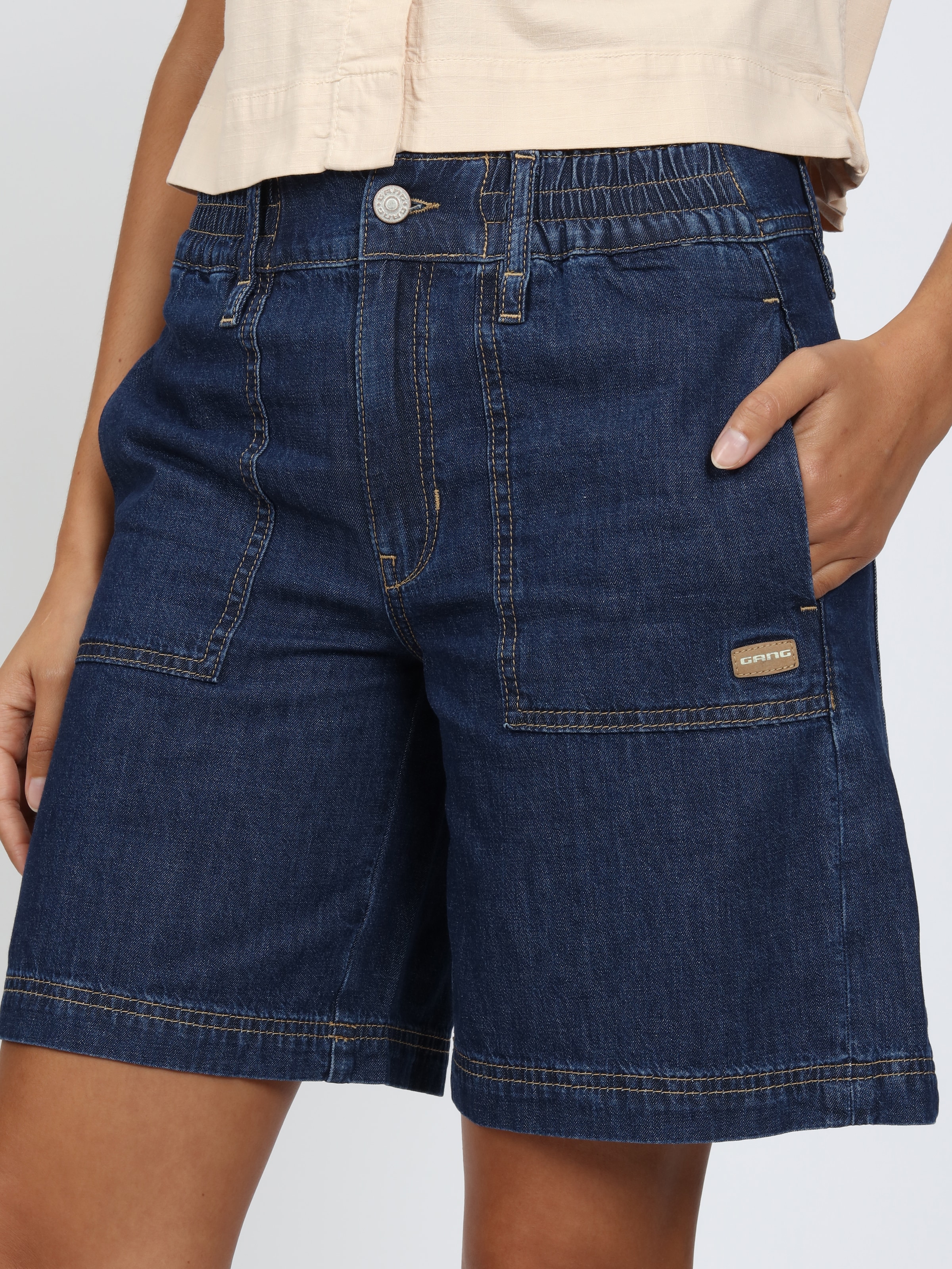 GANG Jeansshorts »94PALOMA SHORTS« Light Denim, Wide Fit