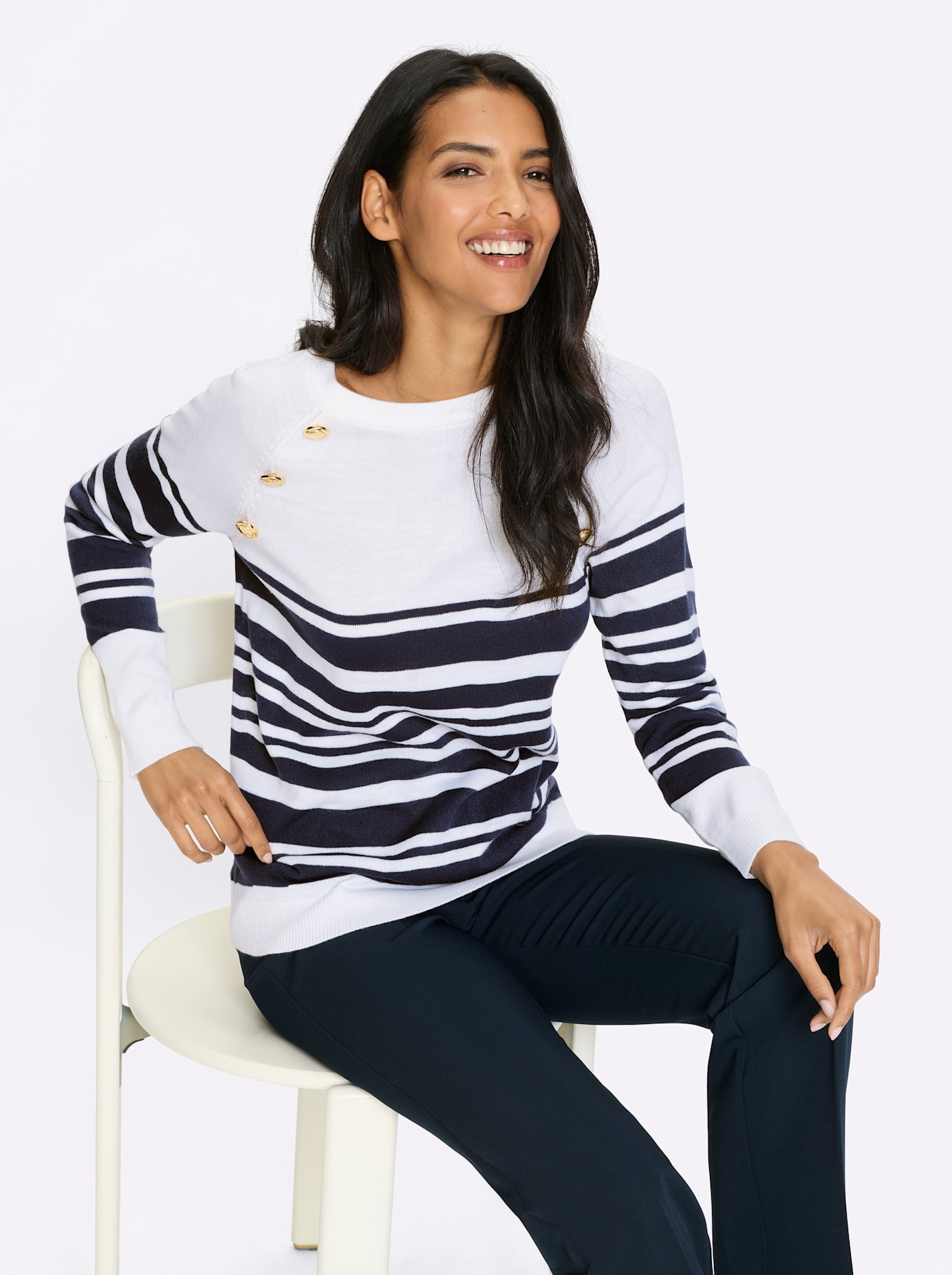 Classic Basics Streifenpullover »Ringel-Pullover«