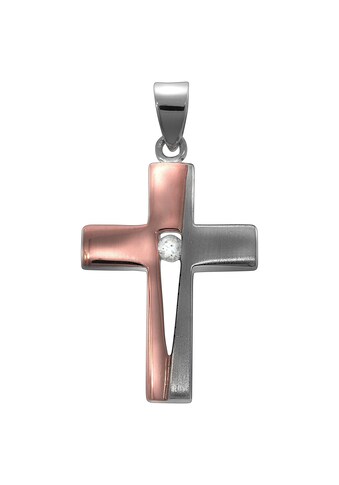 Vivance Kettenanhänger »925/- Sterling Silber Kreuz Zirkonia«, Anhänger kaufen