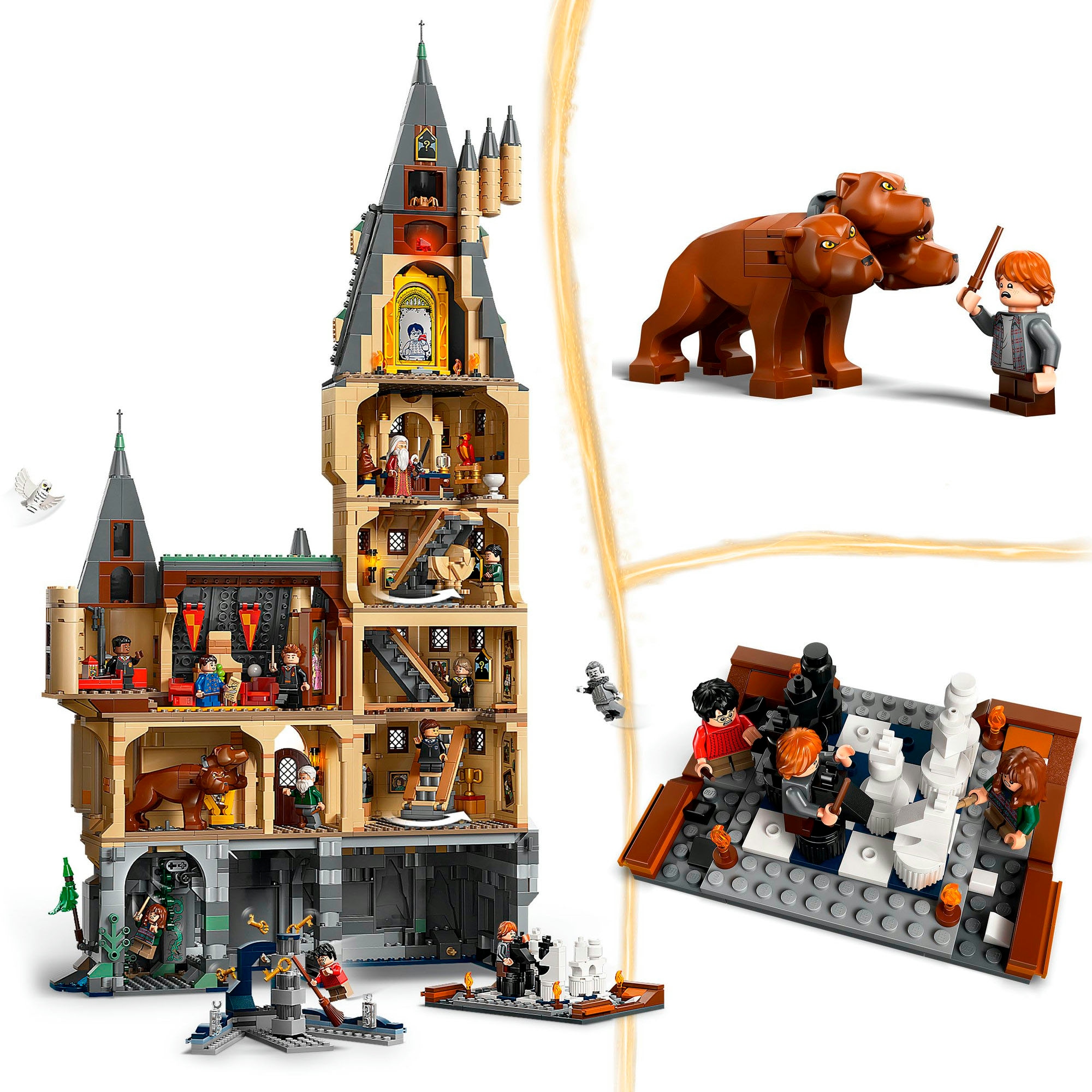 LEGO® Konstruktionsspielsteine »Schloss Hogwarts: Der Hauptturm (76454), LEGO Harry Potter™«, (2135 St.), Made in Europe