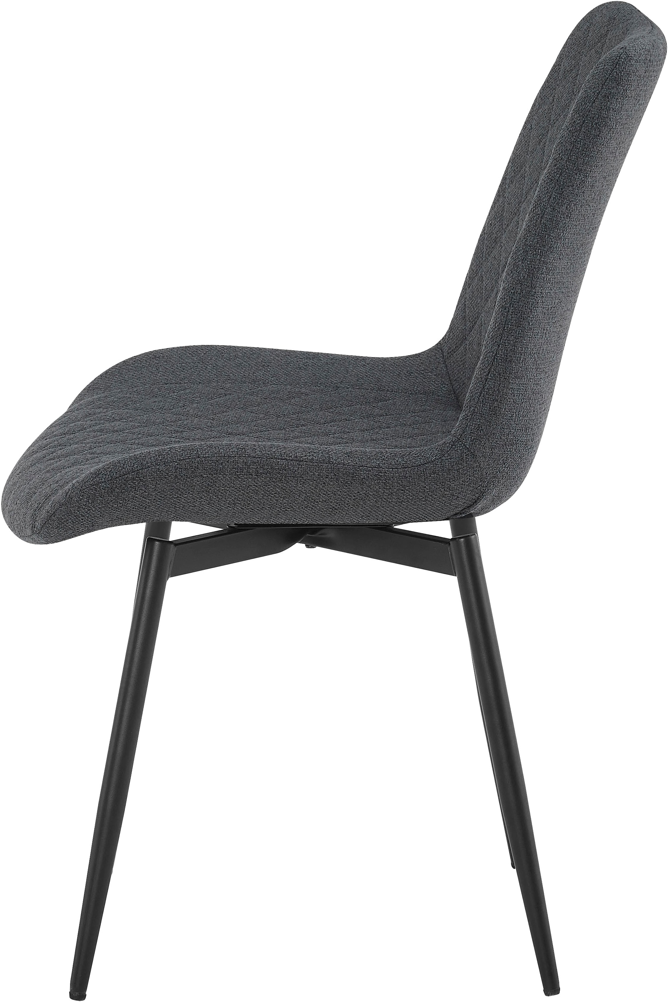 OTTO home Essgruppe »Juniper, Set, 5-tlg.« Set, 5 tlg. Tisch 140x80cm in Sinterstein-Keramikoptik mit 4 Stühlen, 360° drehbar