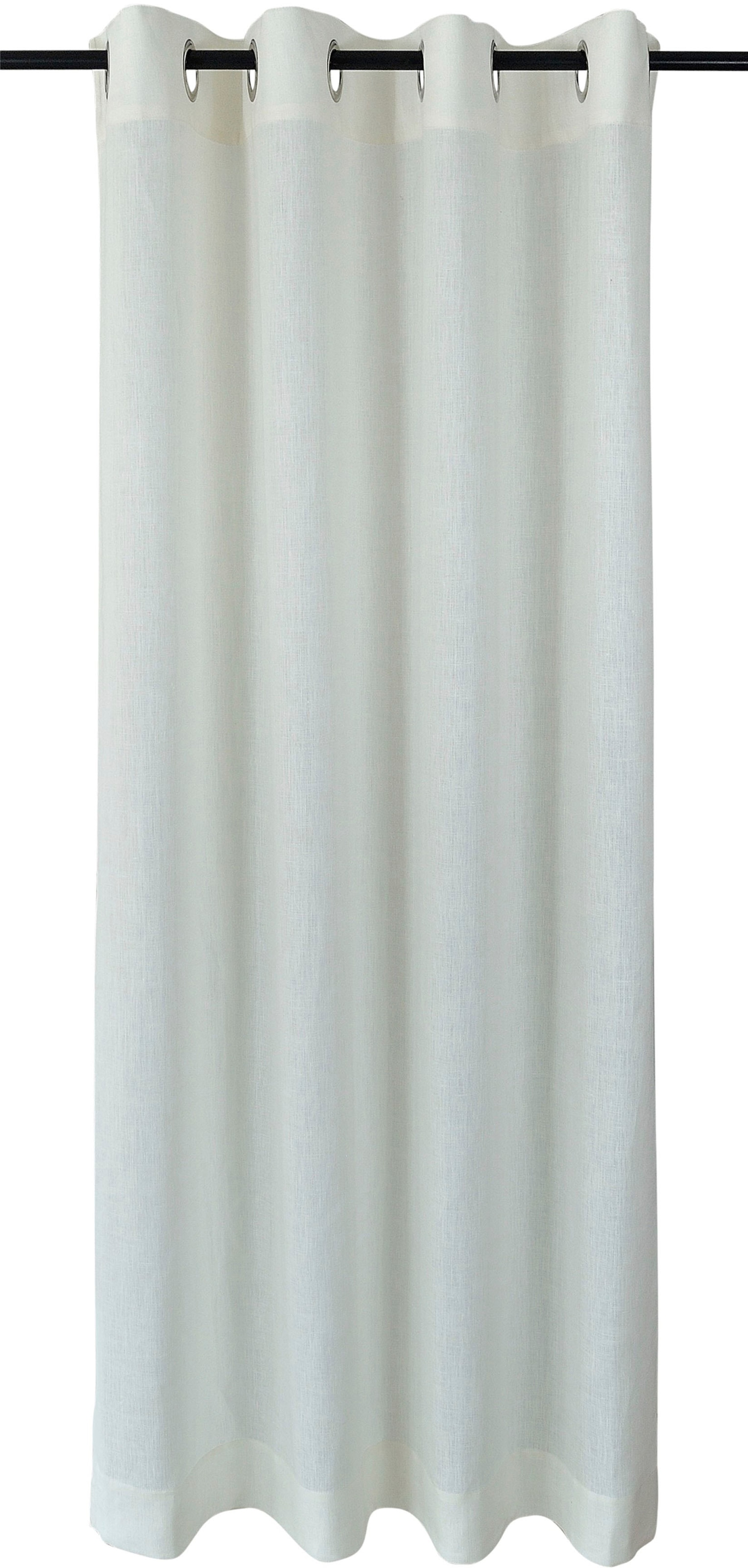 Kutti Vorhang »Metis Leinen«, blickdicht, einfarbig, Basic Leinen-Gardine, St.), (1 pflegeleicht, natürliche