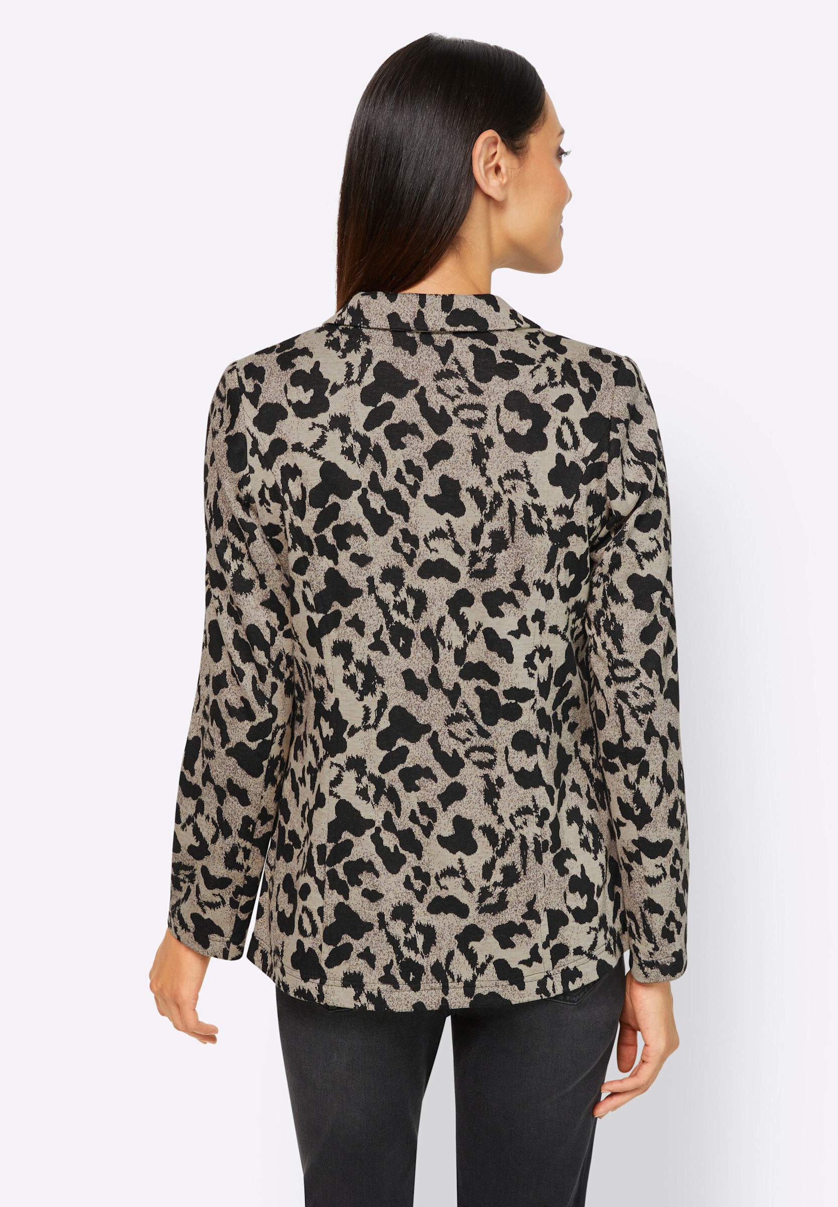 heine Jerseyblazer »Jersey-Blazer Jacquardblazer mit Animal-Dessin«