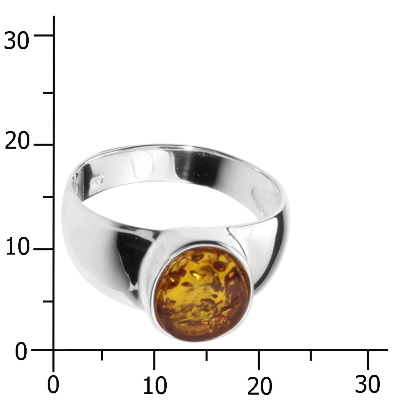 OSTSEE-SCHMUCK Fingerring »- Aletta - Silber 925/000 - Bernstein«