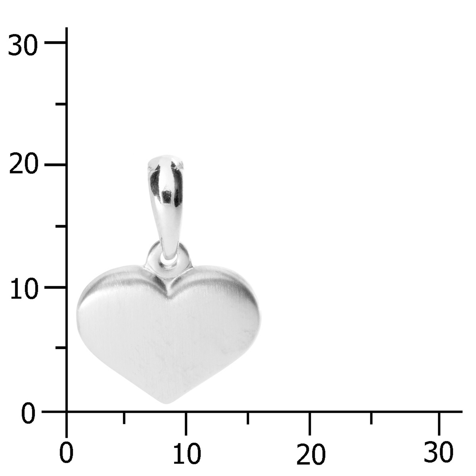 OSTSEE-SCHMUCK Kettenanhänger »- Herz 15 mm - Silber 925/000 - ,«