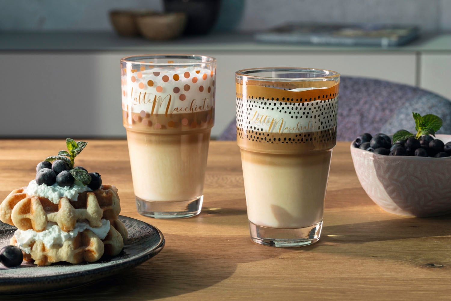 LEONARDO Latte-Macchiato-Glas »Gläser-Set SOLO, mit Latte Macchiato-Schriftzug«, (Set, 6 tlg.), 410 ml, 6-teilig