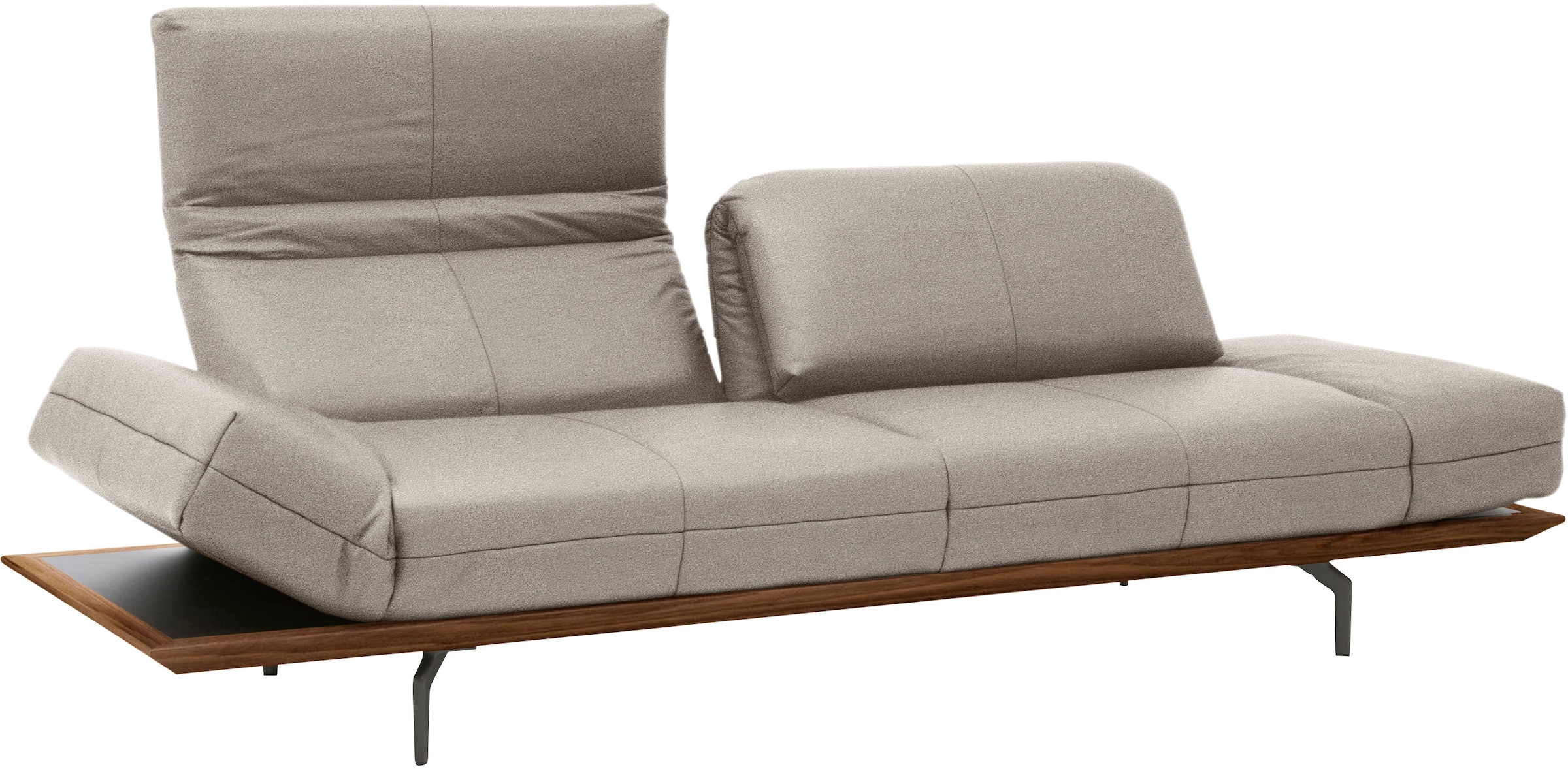 Creation BY ROLF BENZ 4-Sitzer »CR.420, Designsofa, Loungesofa« in 2 Qualitäten, Holzrahmen in Eiche Natur oder Nußbaum, Breite 252 cm